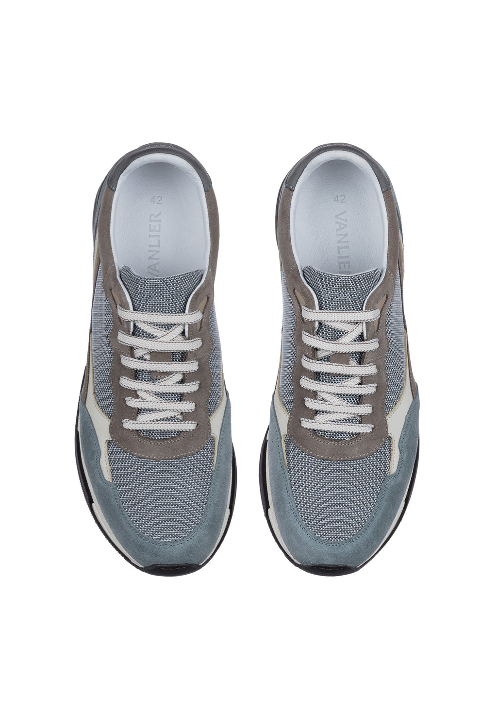 Blauw grijs combi Romeo sneaker