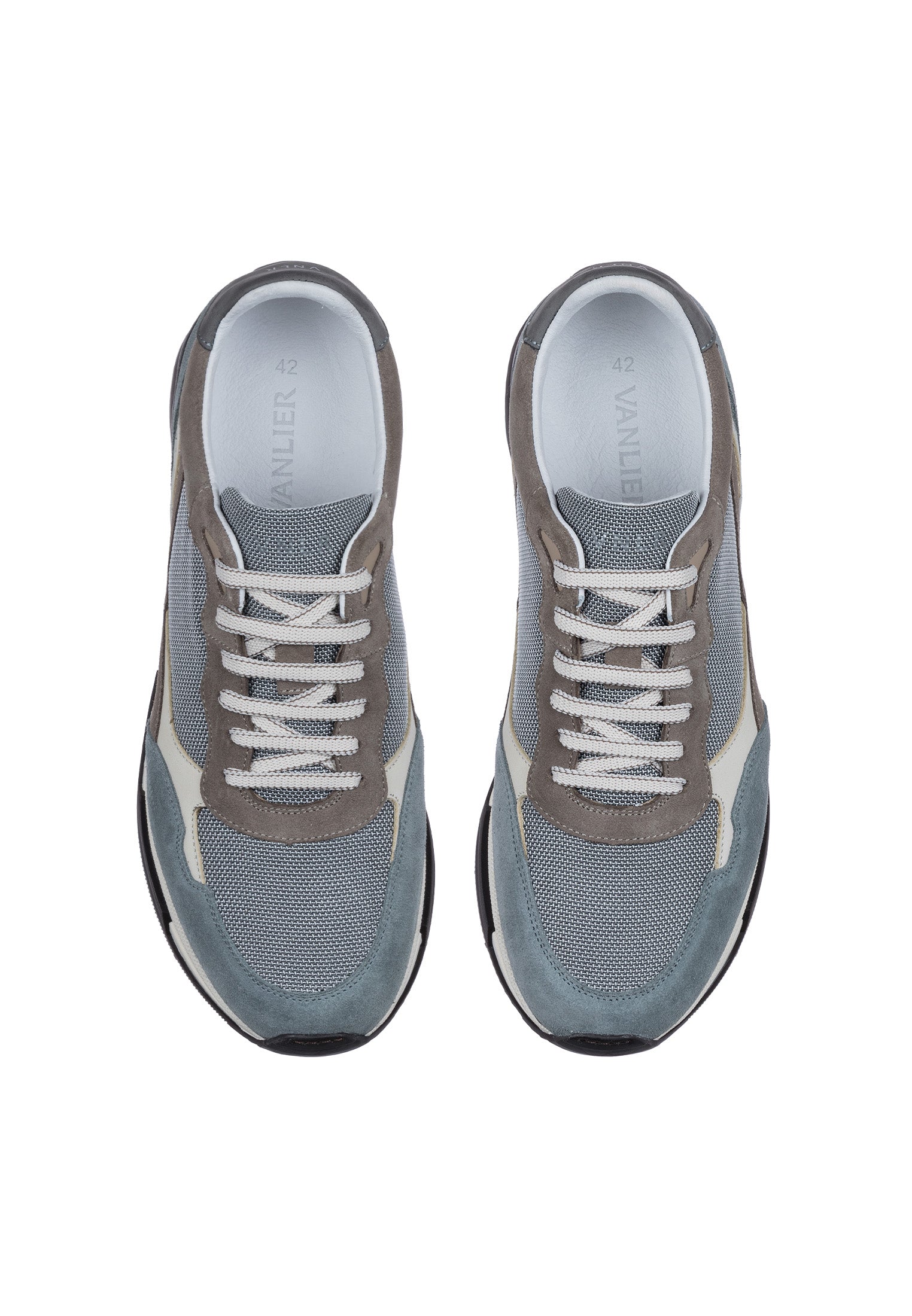 Blauw grijs combi Romeo sneaker