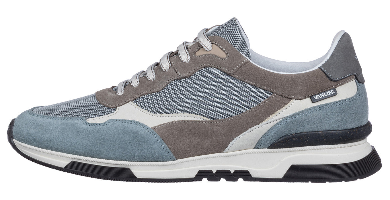 Blauw grijs combi Romeo sneaker