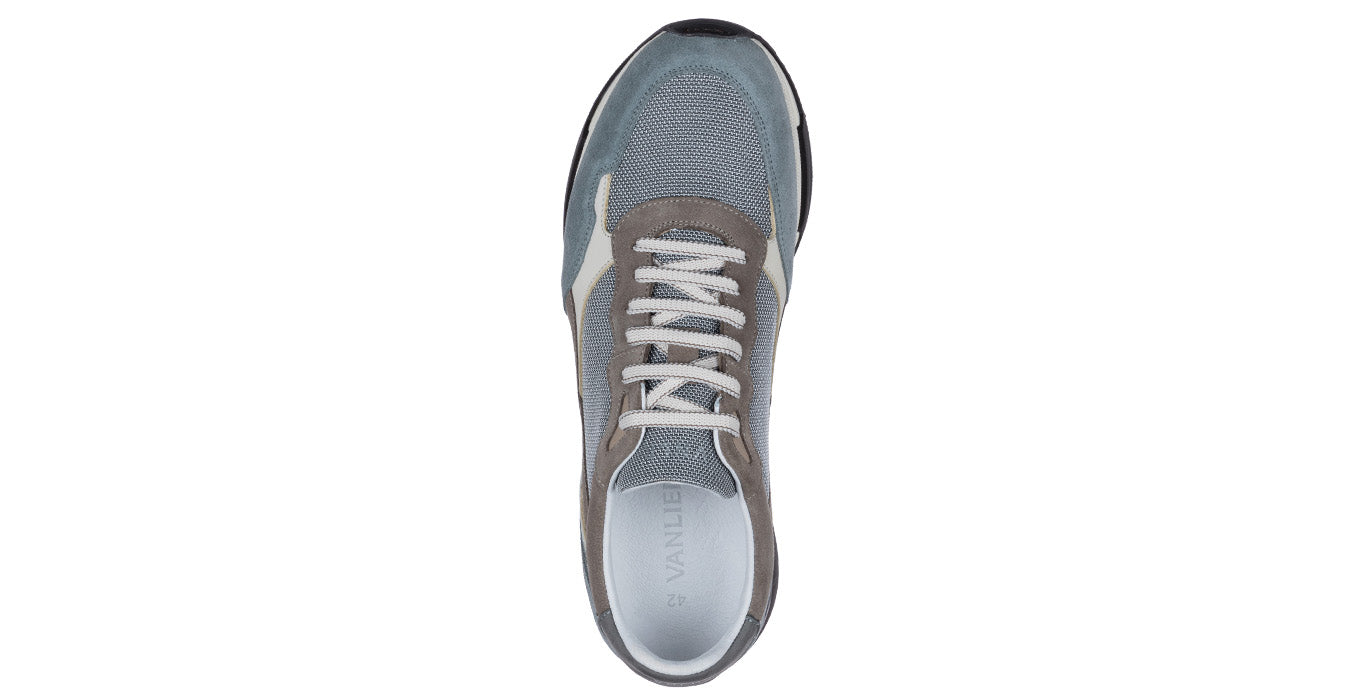 Blauw grijs combi Romeo sneaker