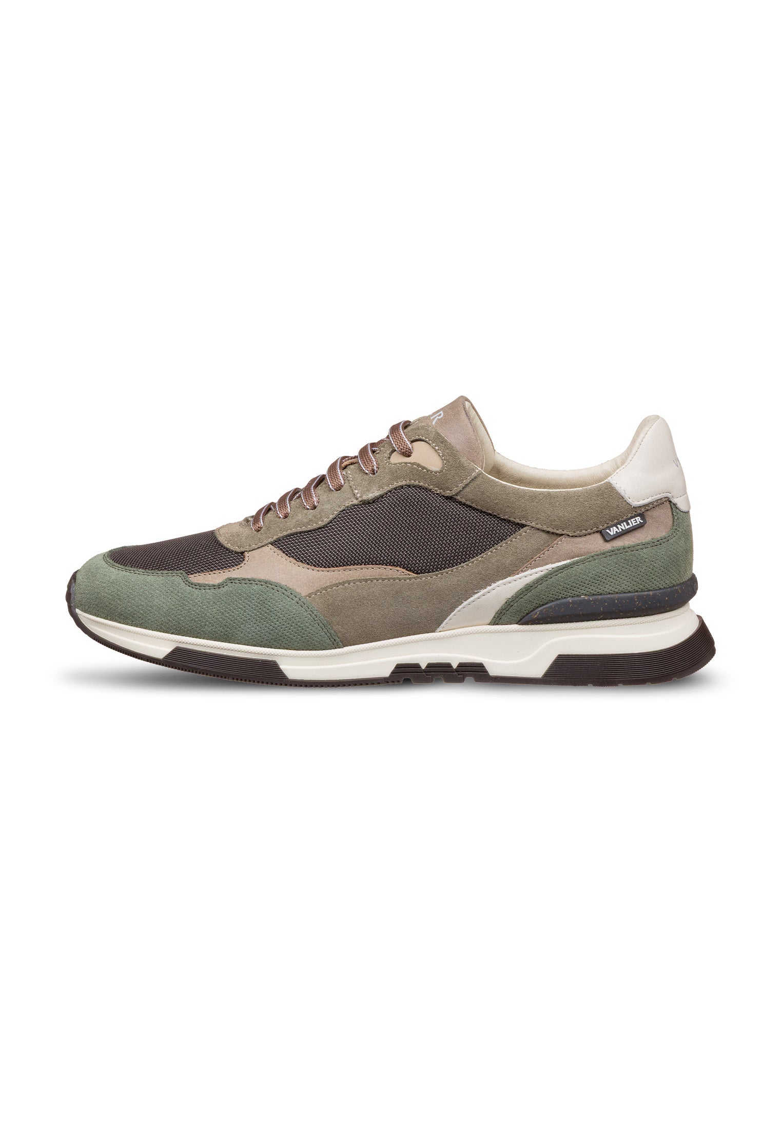 Bruin groen combi Romeo sneaker