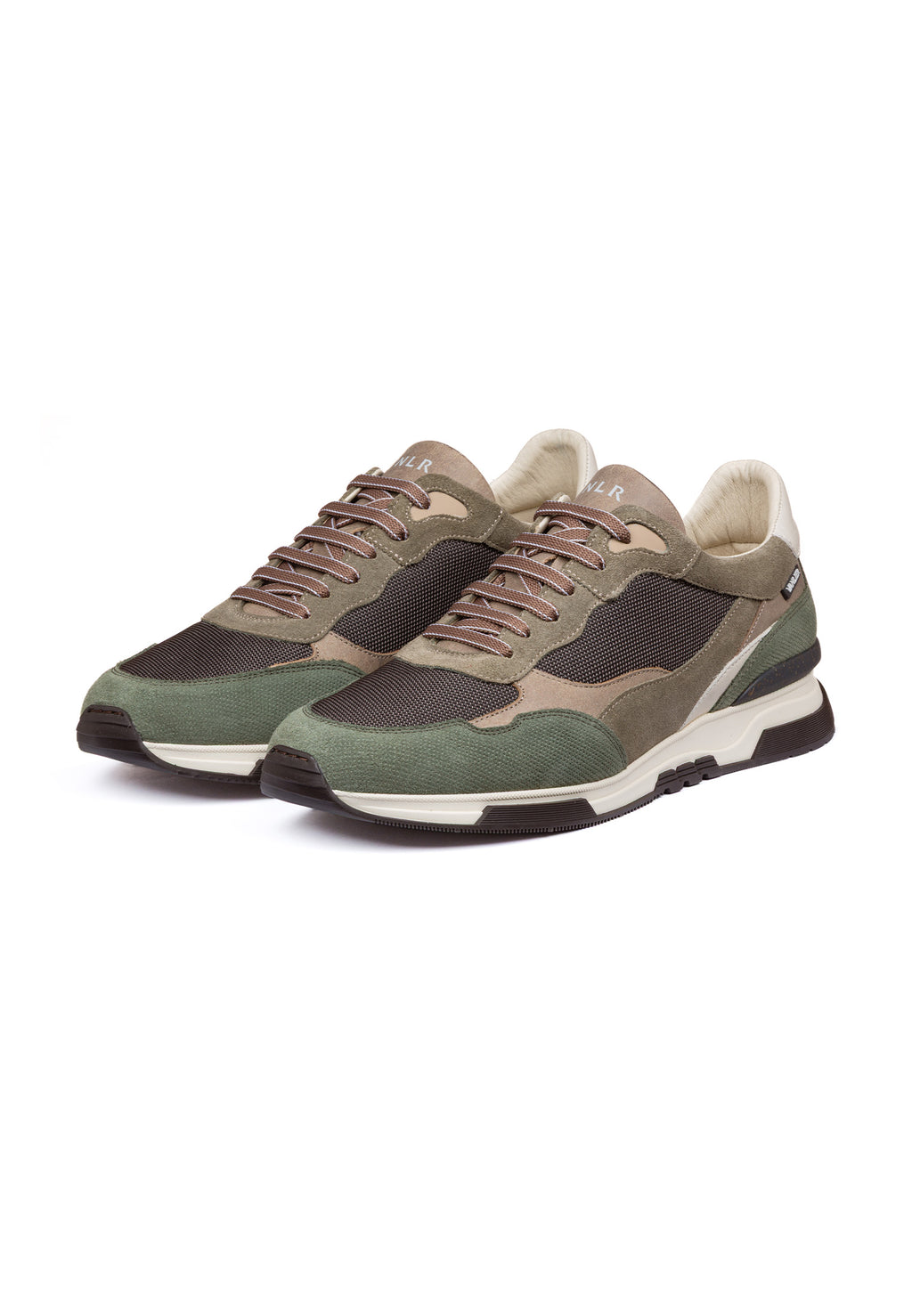 Bruin groen combi Romeo sneaker