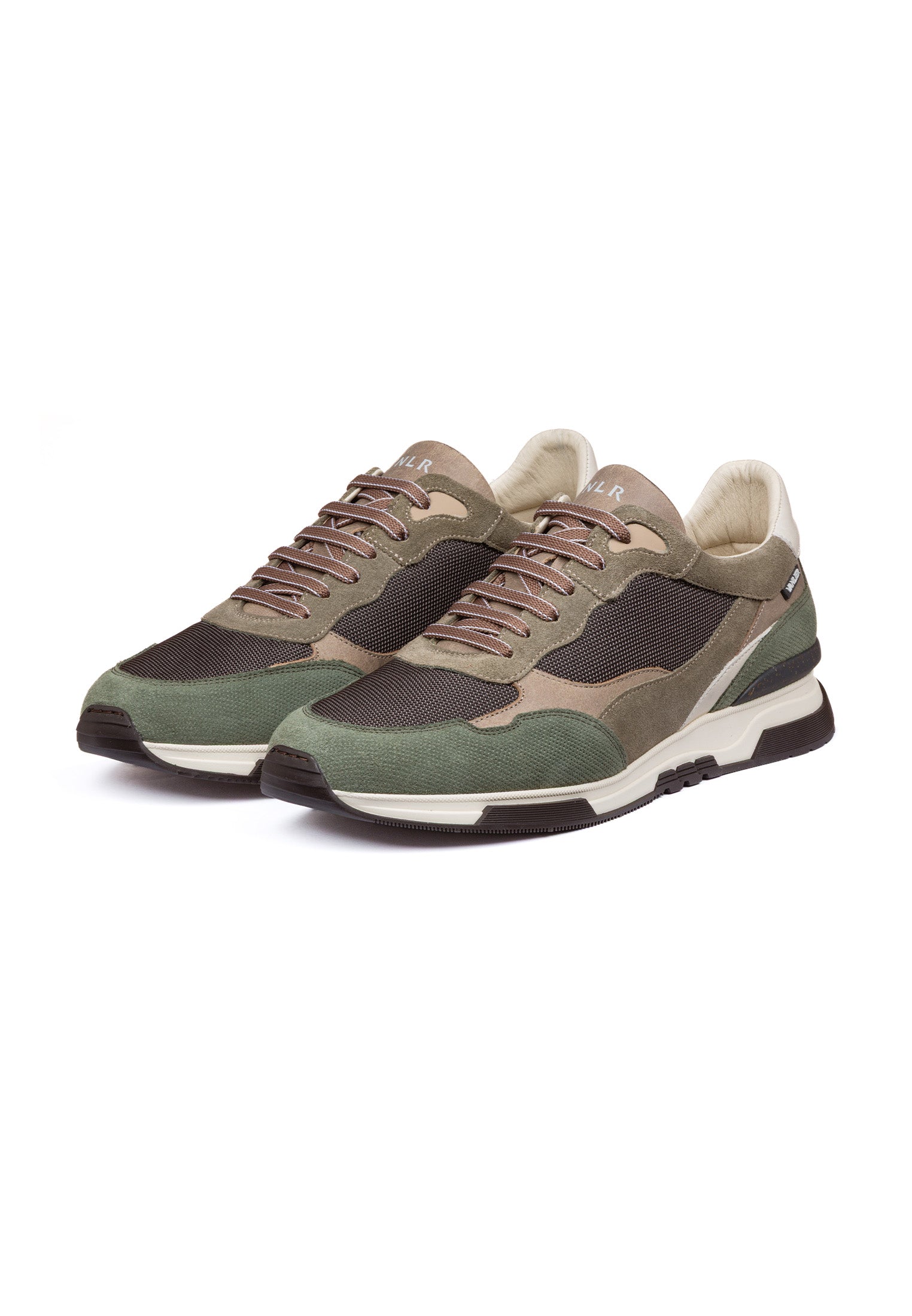Bruin groen combi Romeo sneaker