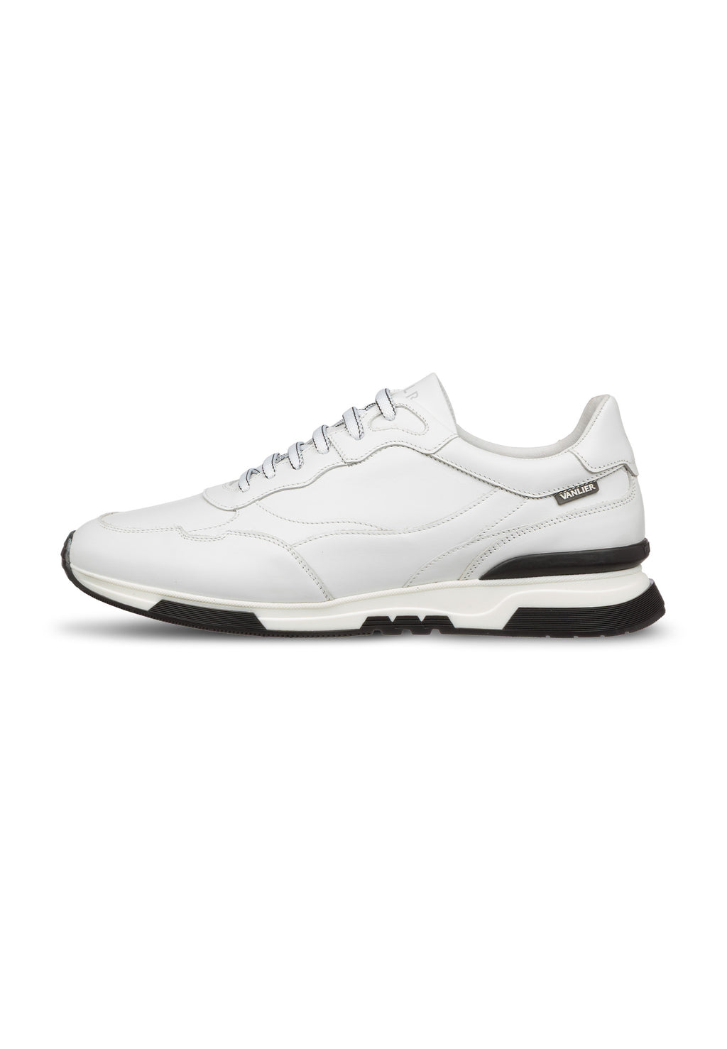 Wit gladleren Romeo sneaker