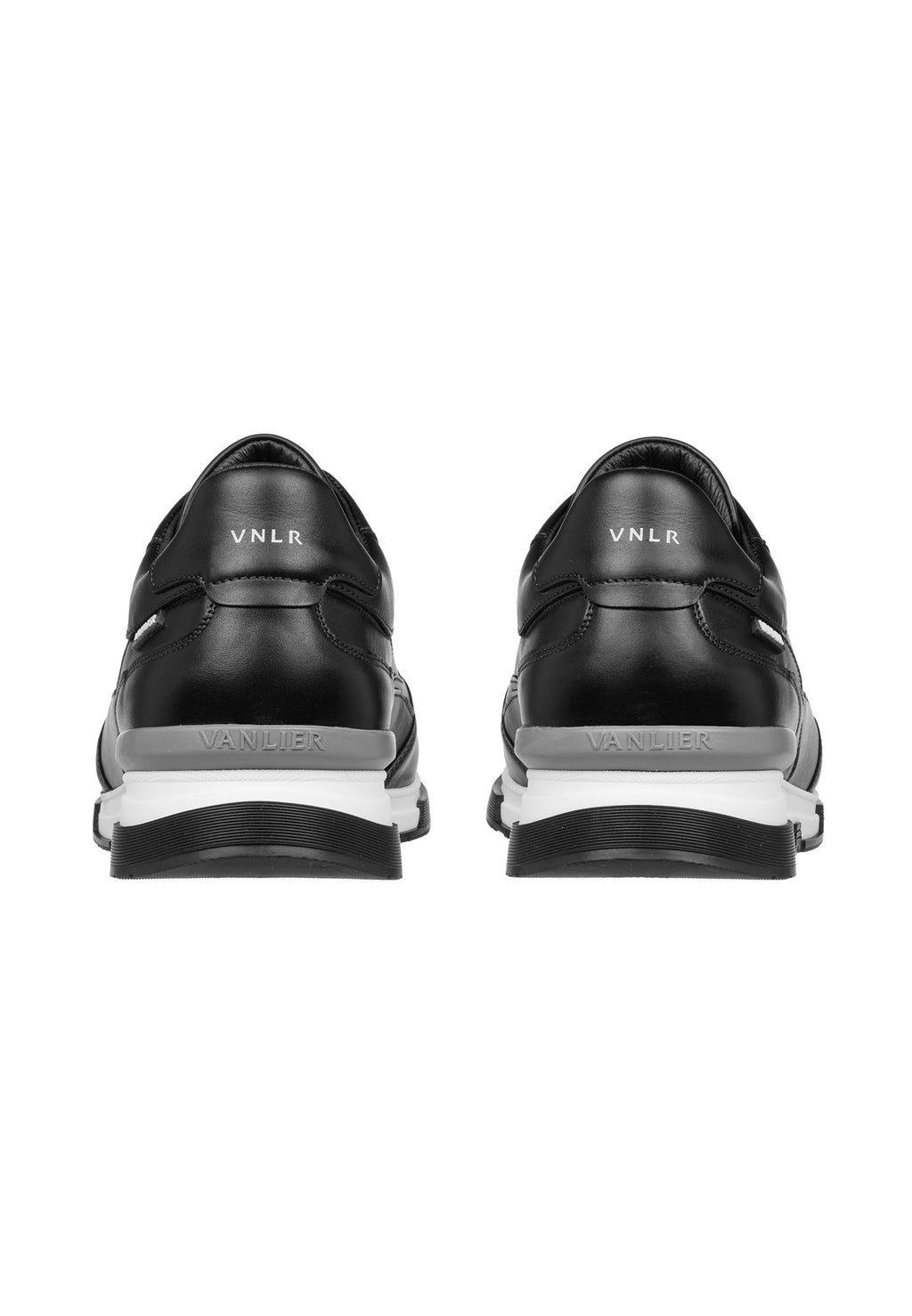 Zwart gladleren Romeo sneaker