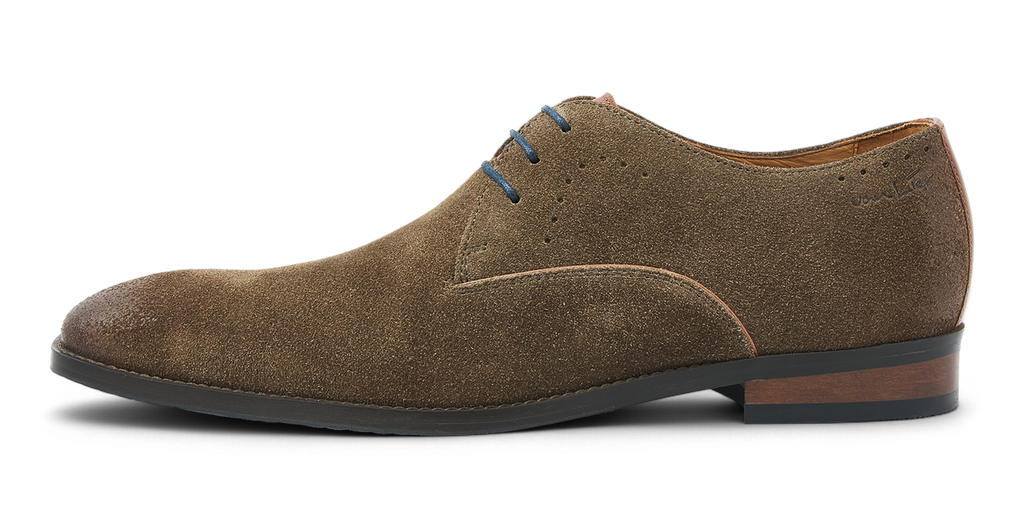 Taupe suède Bregenz veterschoen