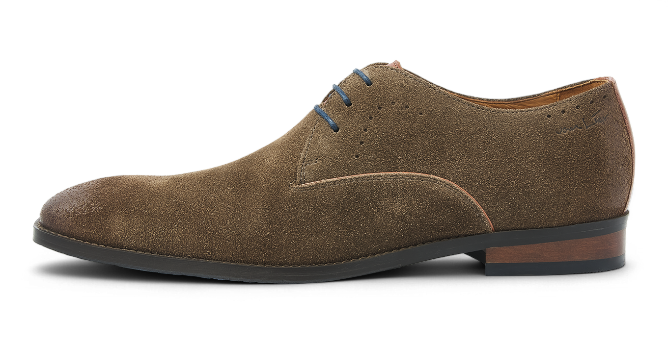Taupe suède Bregenz veterschoen