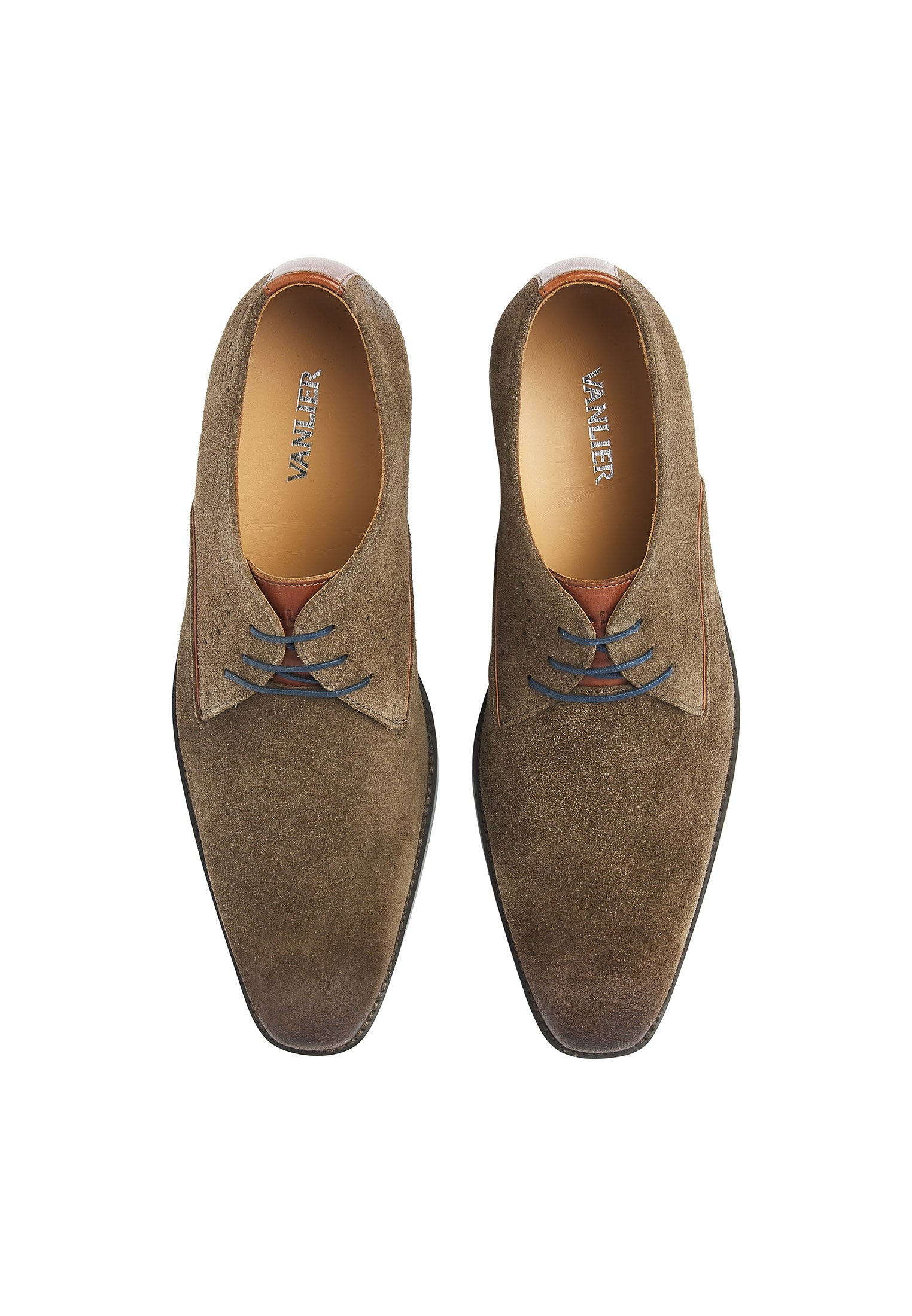 Taupe suède Bregenz veterschoen