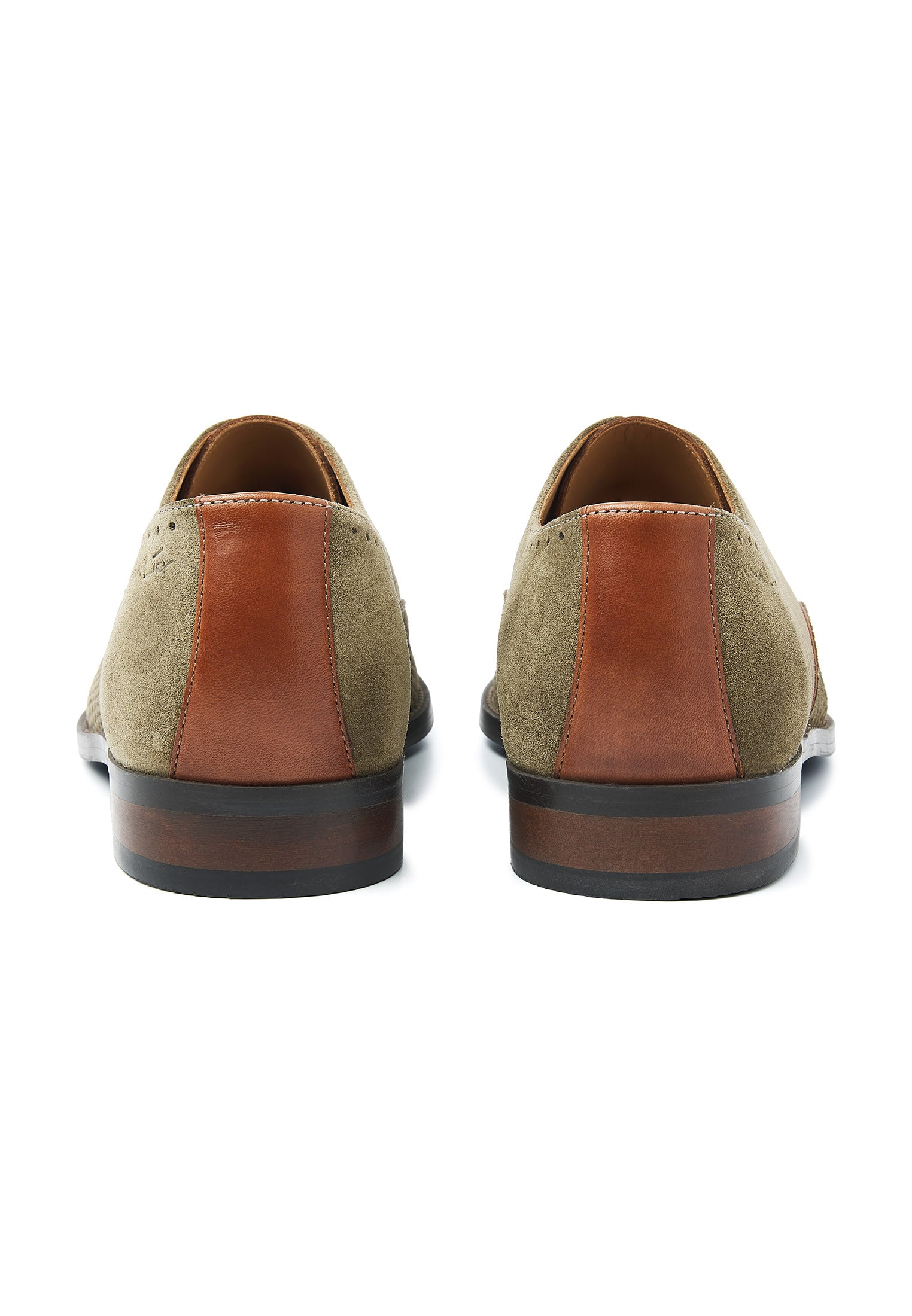 Grijs groen suède Bregenz veterschoen