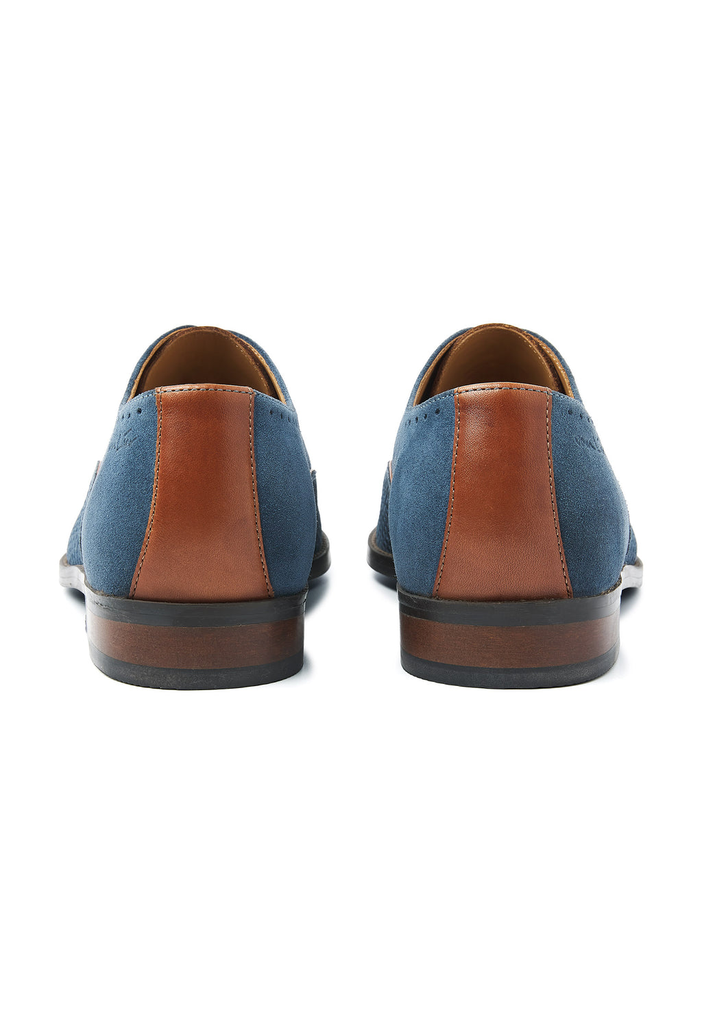 Blauw suède Bregenz veterschoen