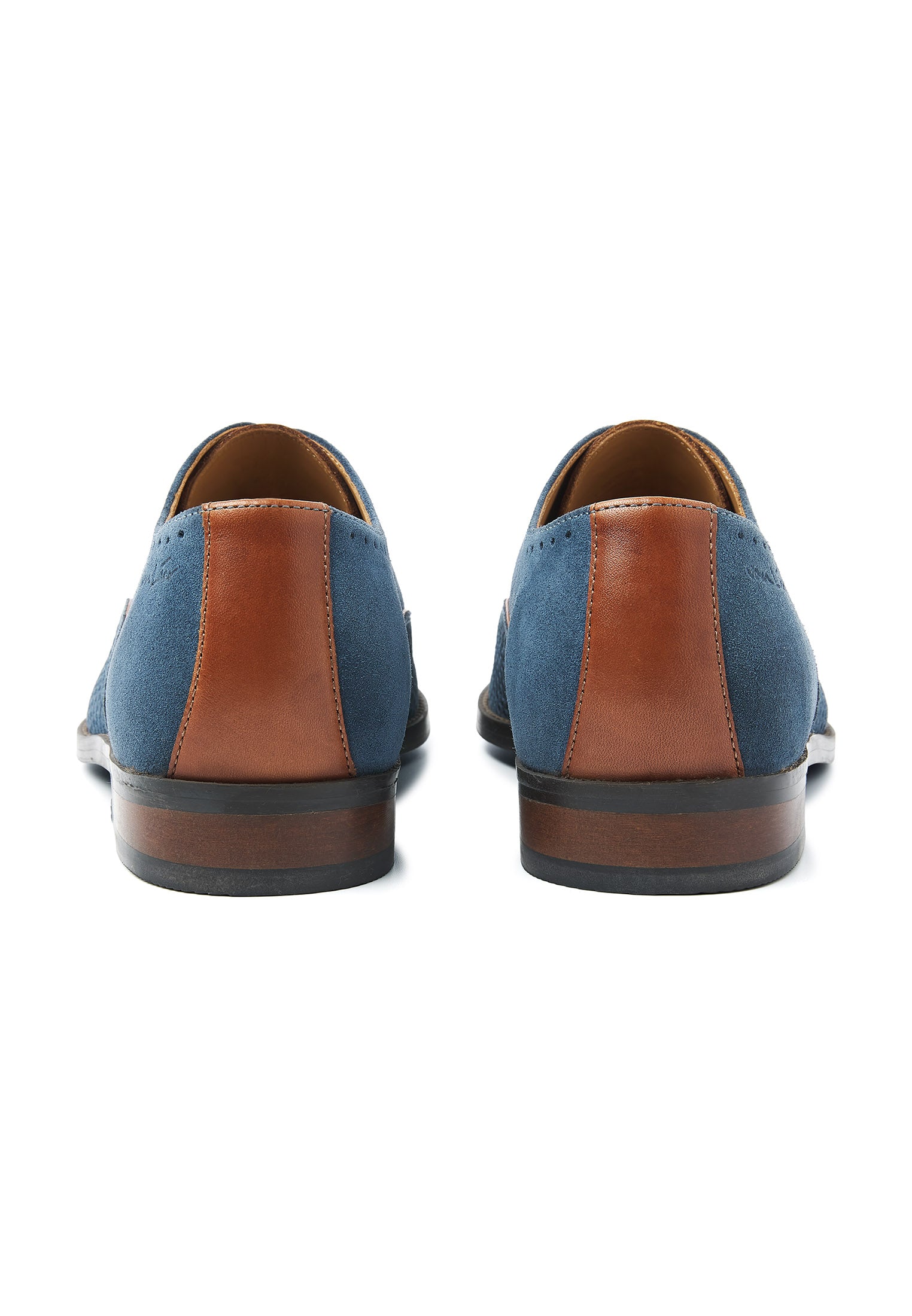 Blauw suède Bregenz veterschoen