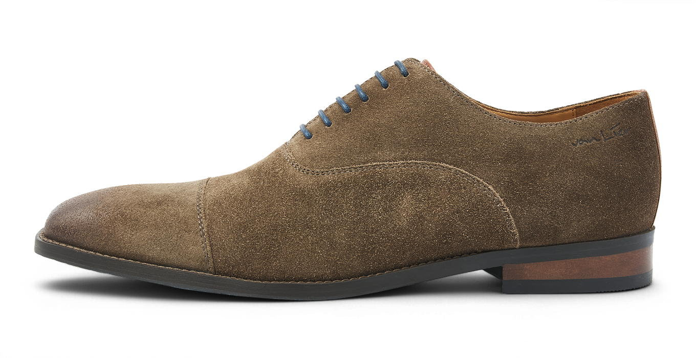 Taupe suède Bregenz veterschoen