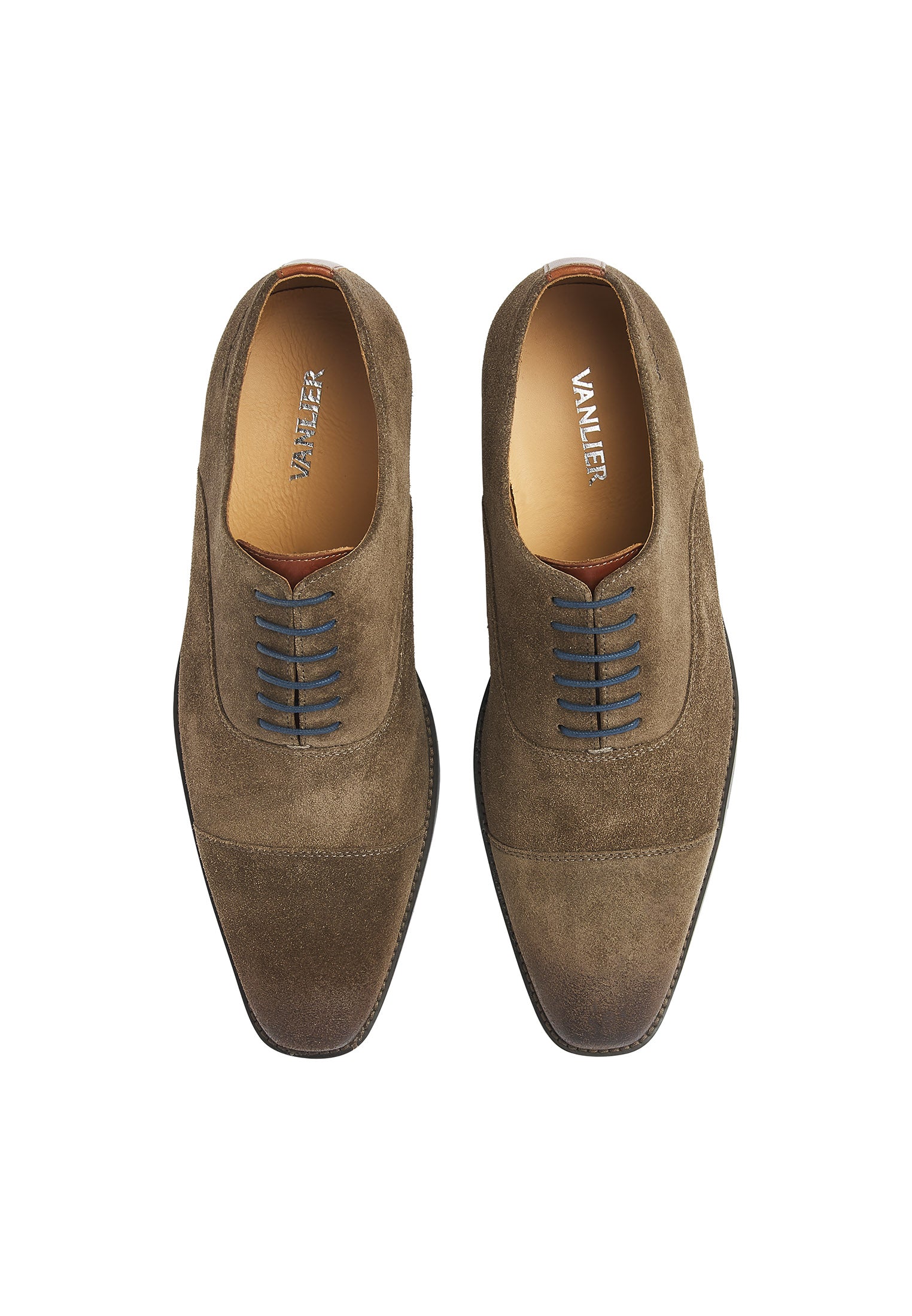 Taupe suède Bregenz veterschoen