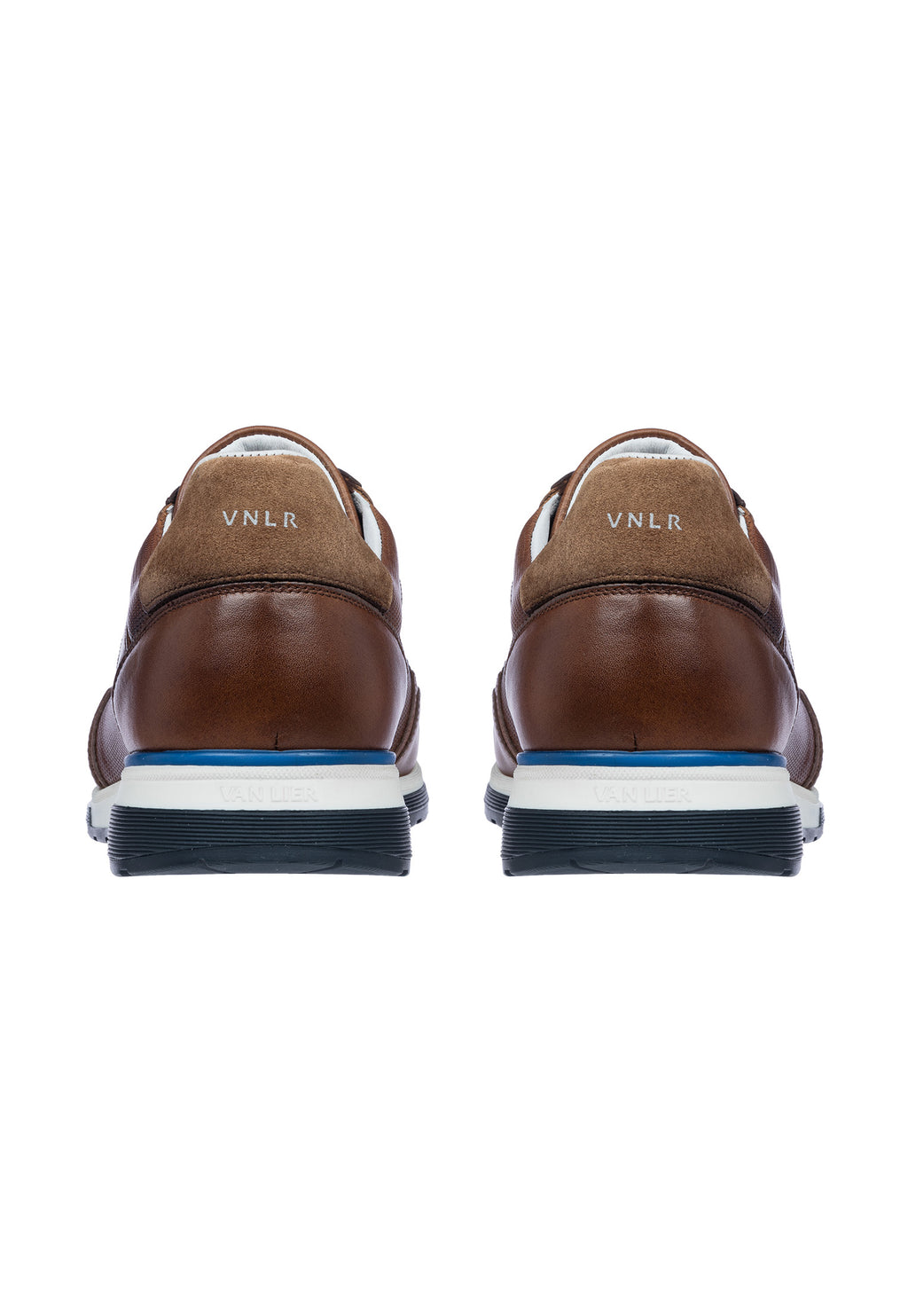 Bruin cognac gladleren Positano sneaker