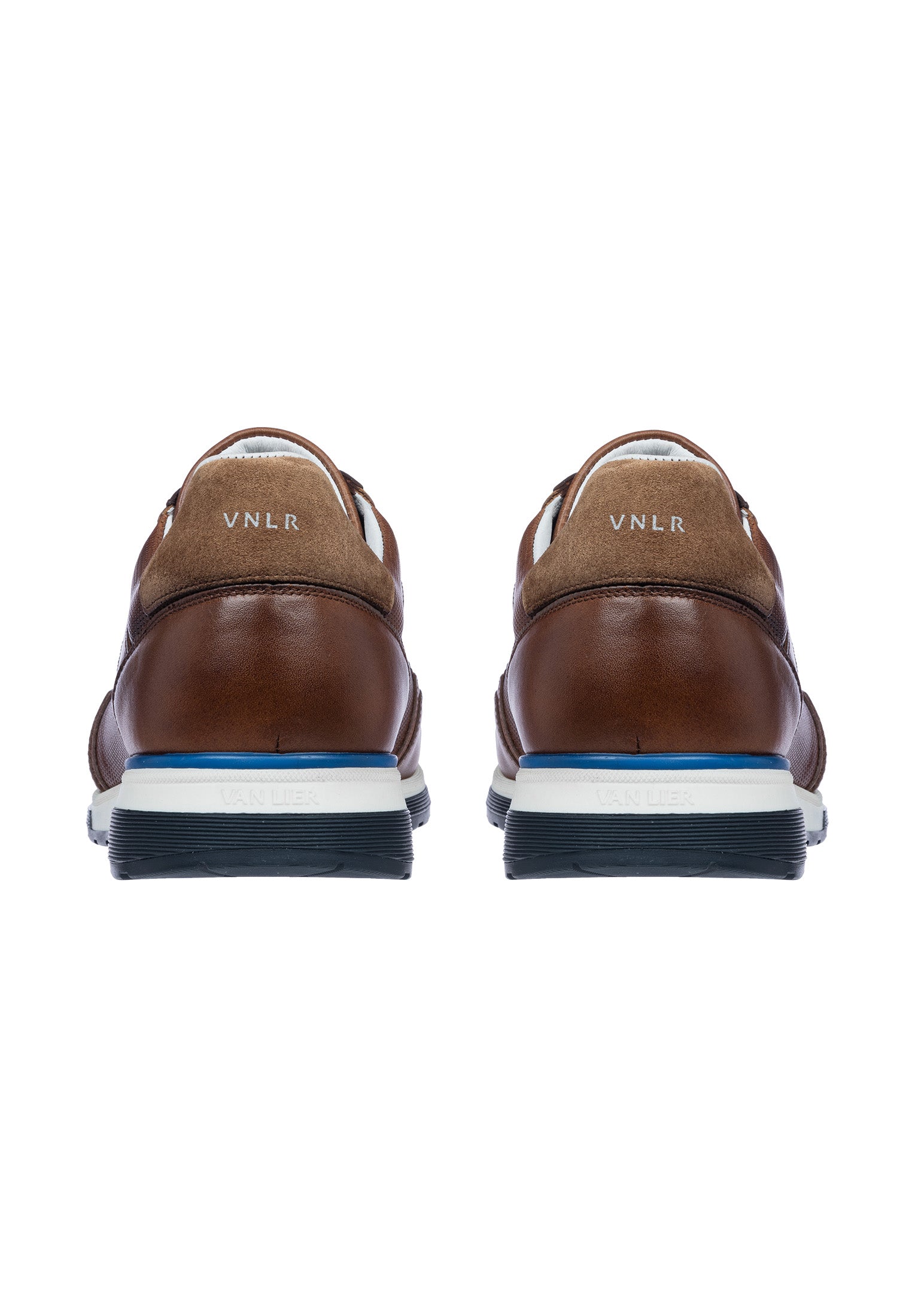 Bruin cognac gladleren Positano sneaker