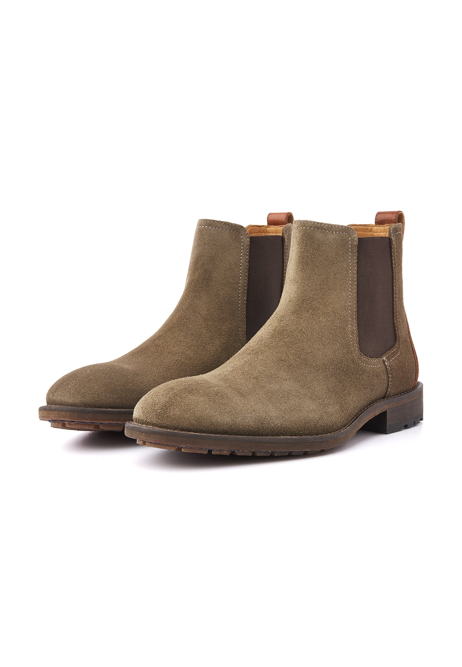 Grijs groen suède Montana chelsea boot