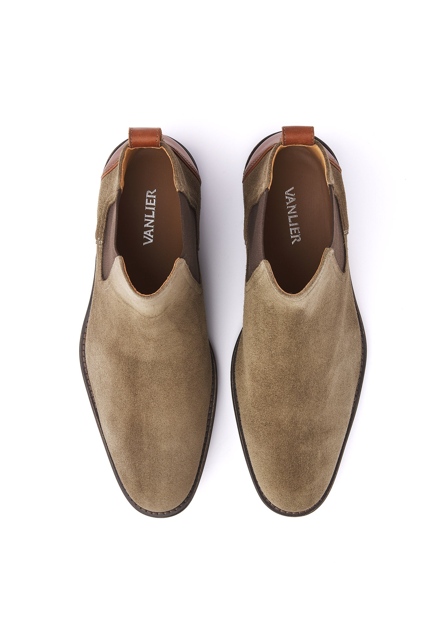 Grijs groen suède Montana chelsea boot