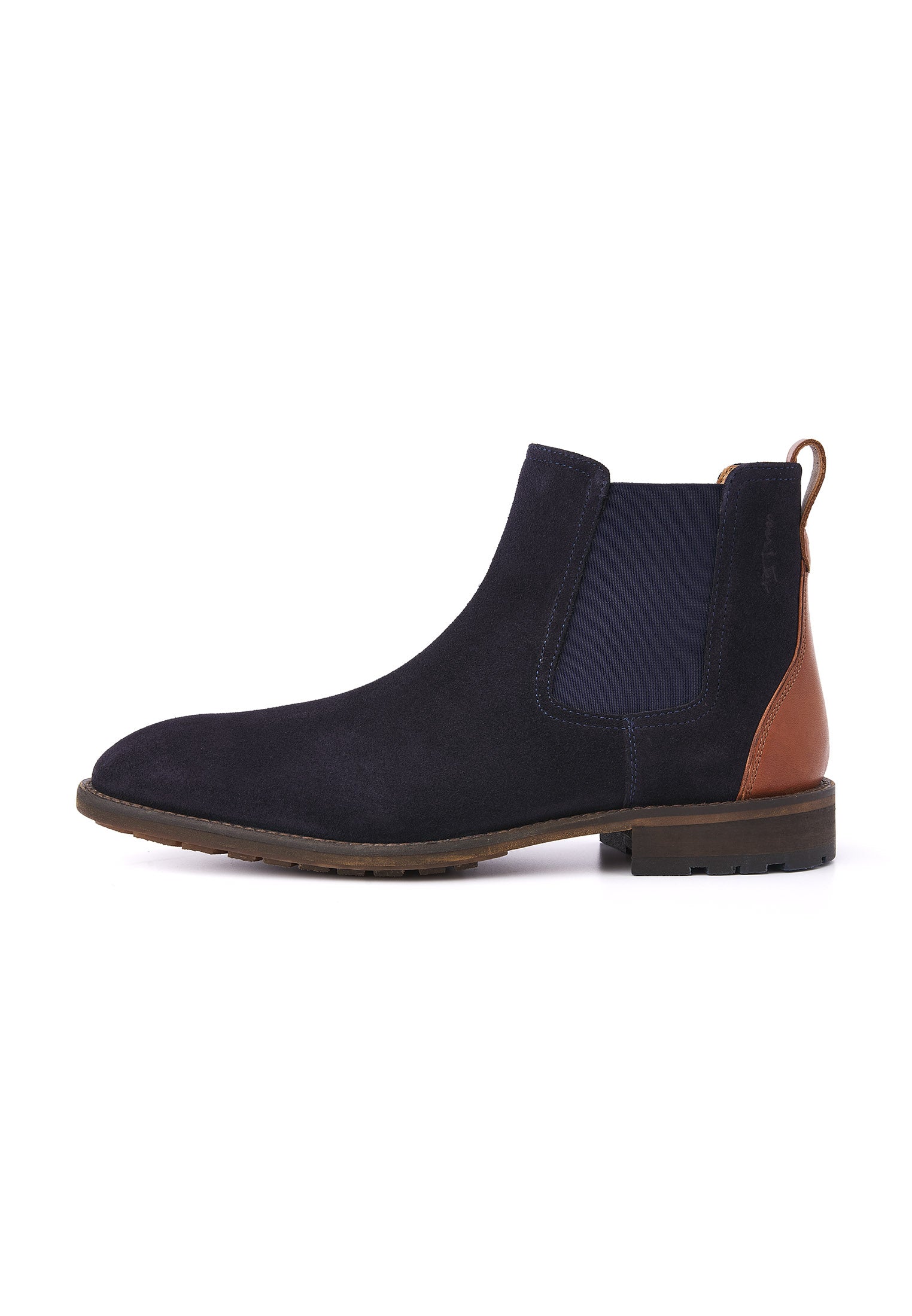 Navy blauw suède Montana chelsea boot