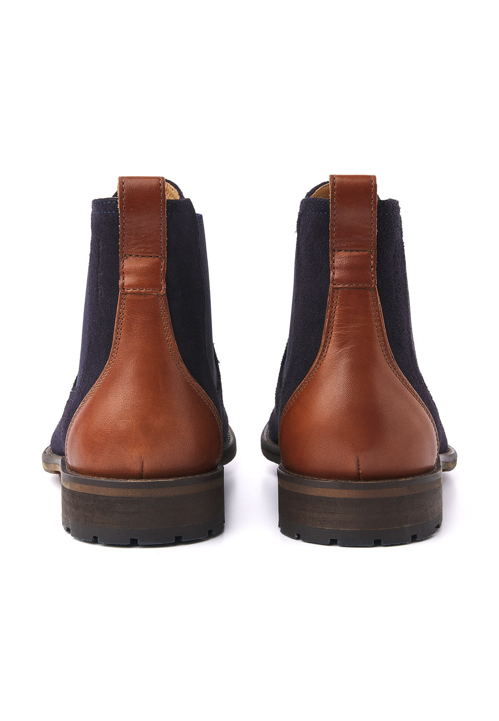 Navy blauw suède Montana chelsea boot