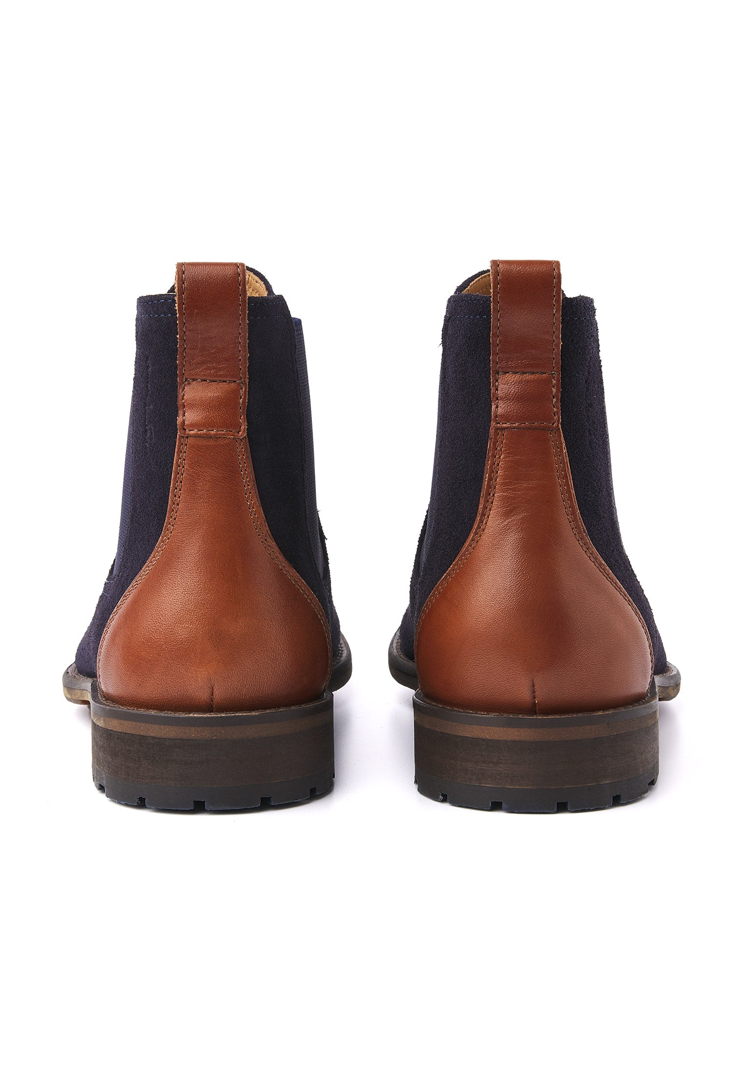 Navy blauw suède Montana chelsea boot