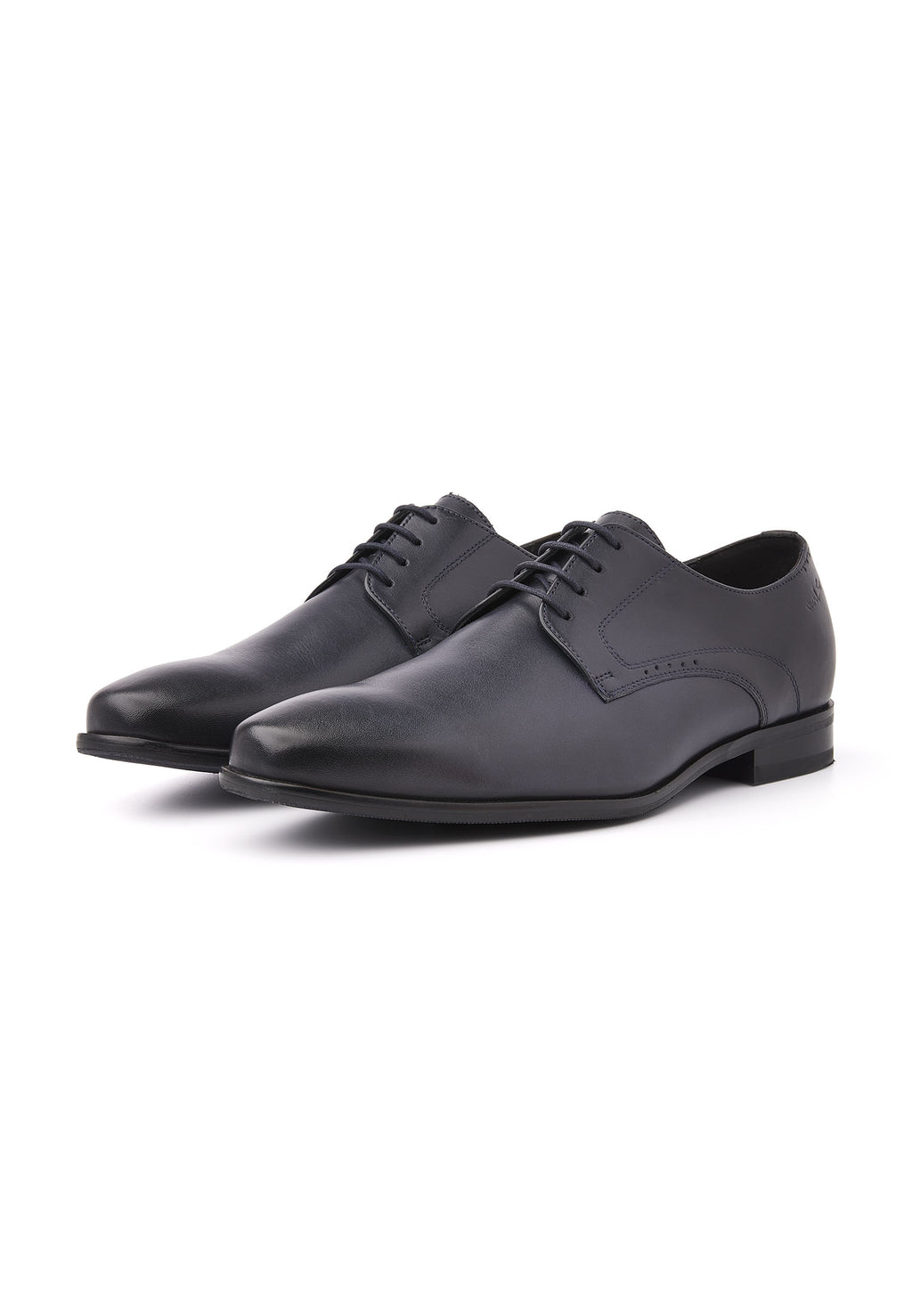 Blauw gladleren Rhodes veterschoen