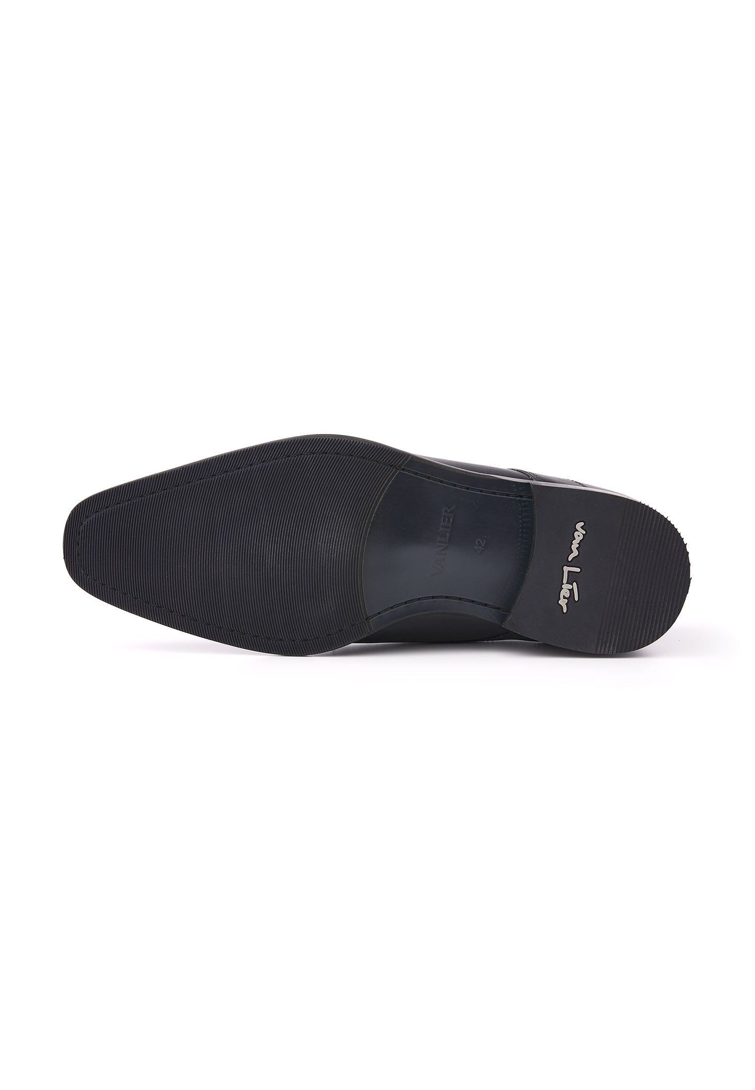 Blauw gladleren Rhodes veterschoen