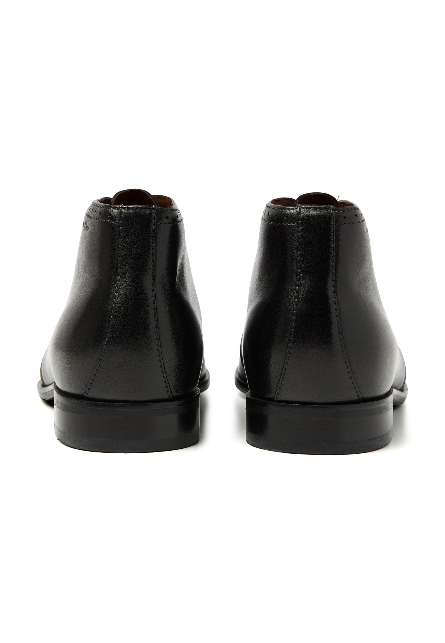 Zwart gladleren Rhodes veterschoen