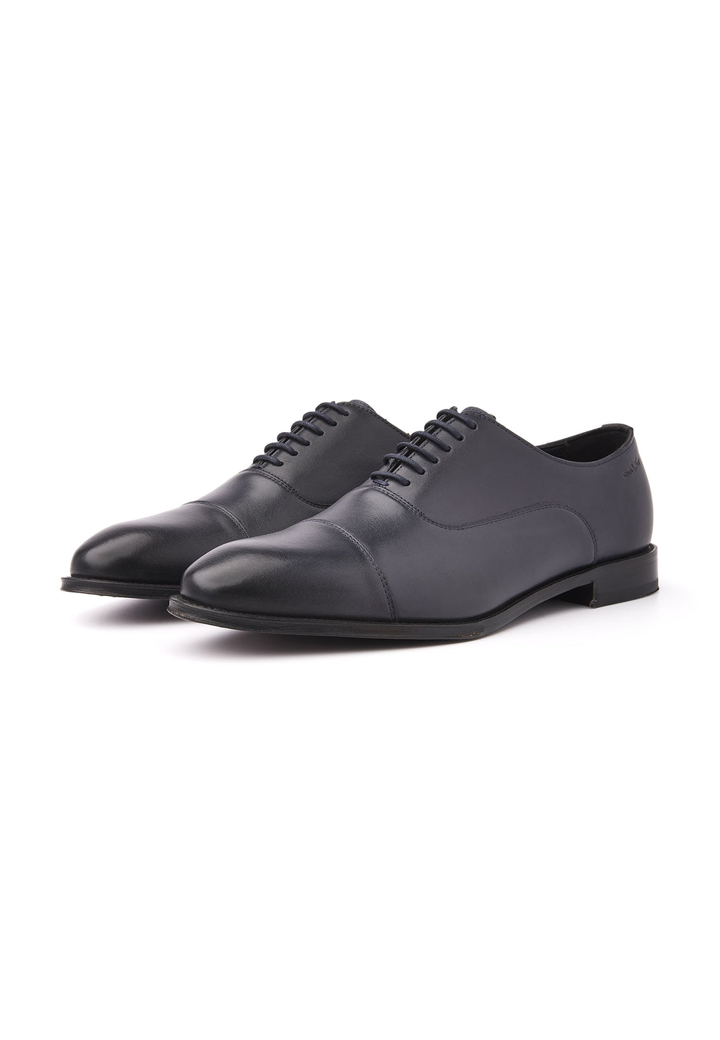 Blauw gladleren Madison veterschoen