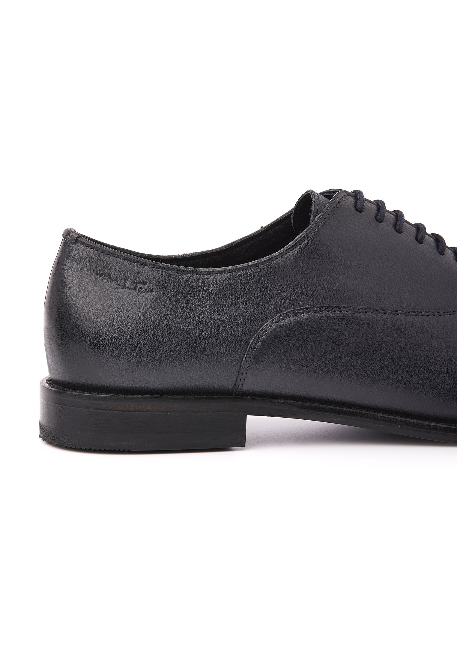 Blauw gladleren Madison veterschoen