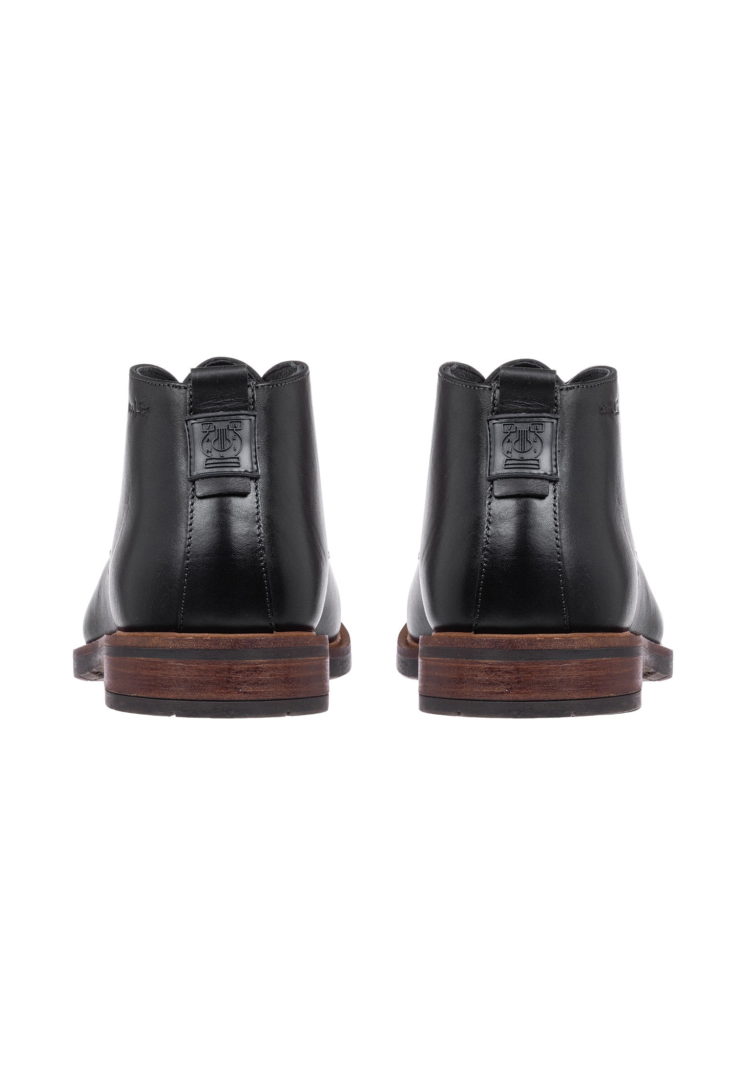 Zwart gladleren Boston boot