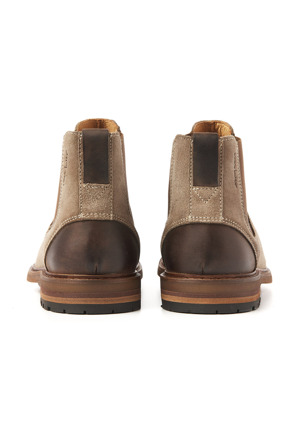 Bottine chelsea Dino en suède taupe