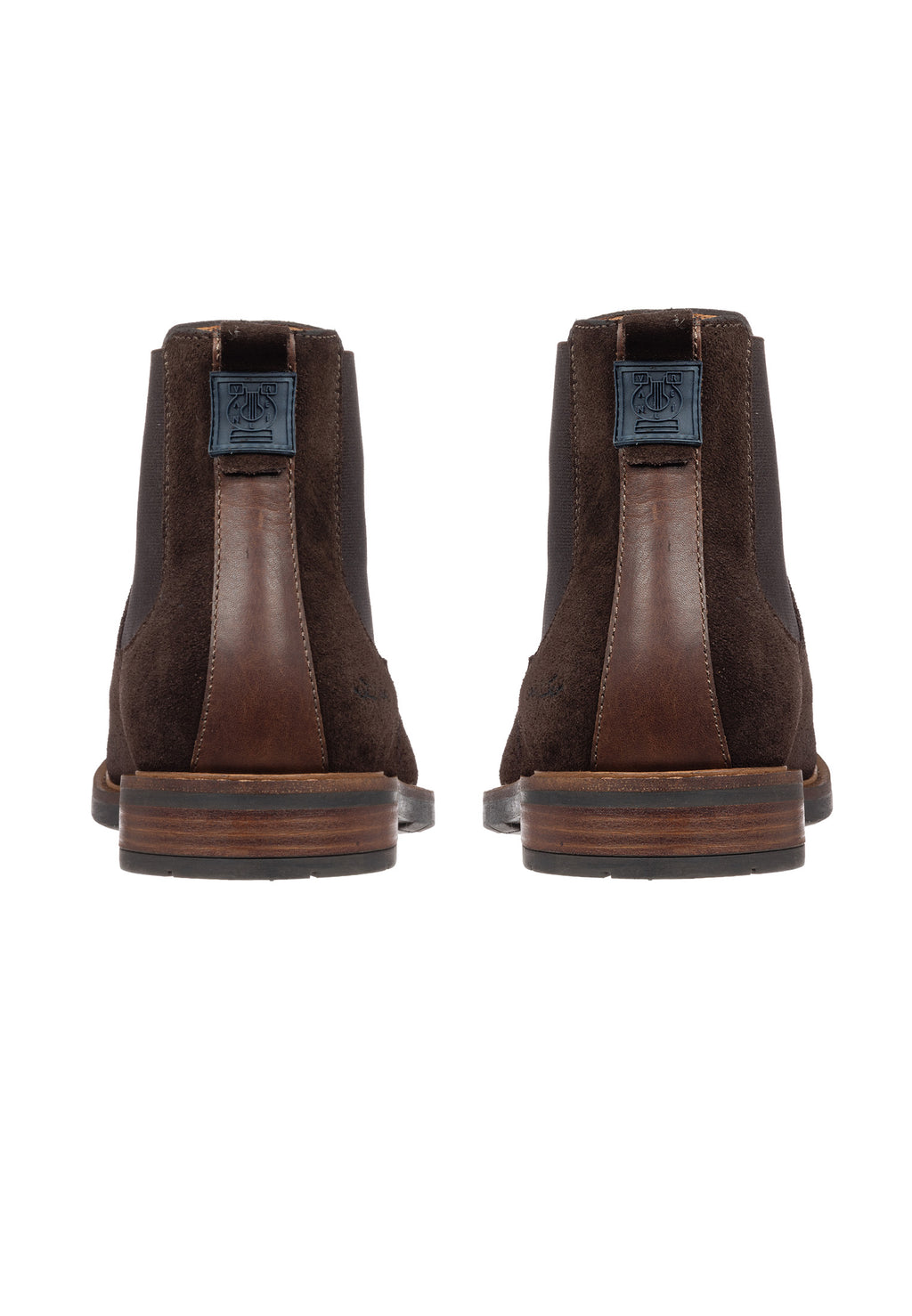 Donker bruin suède Boston chelsea boot