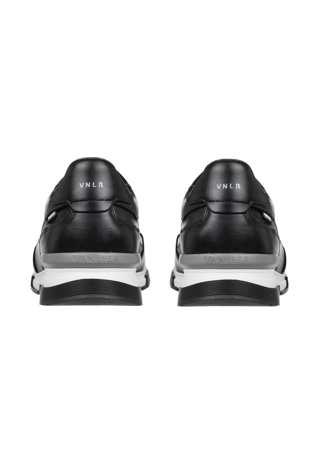 Zwart gladleren Romeo sneaker