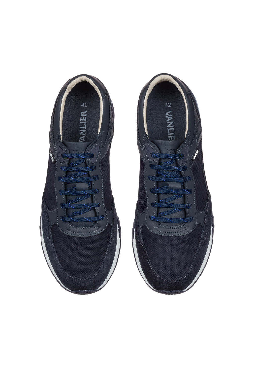 Blauw nubuck Veneto sneaker