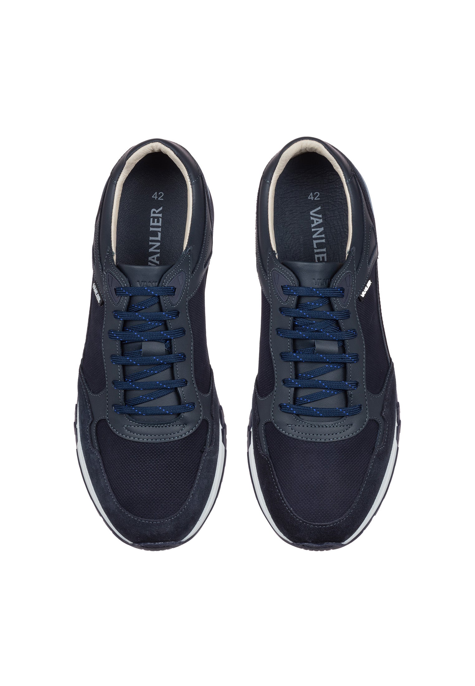 Blauw nubuck Veneto sneaker