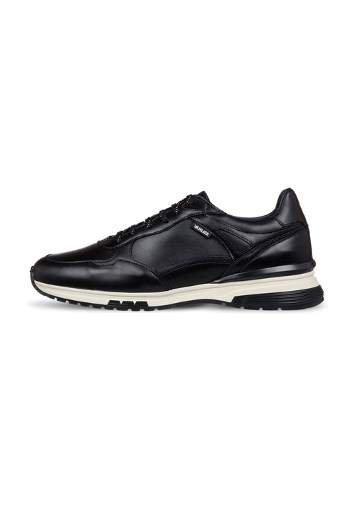 Zwart gladleren Veneto sneaker
