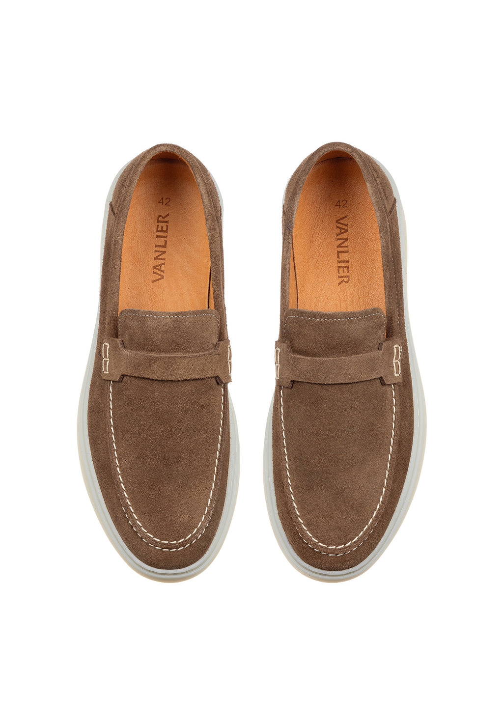 Taupe suède Bari loafer