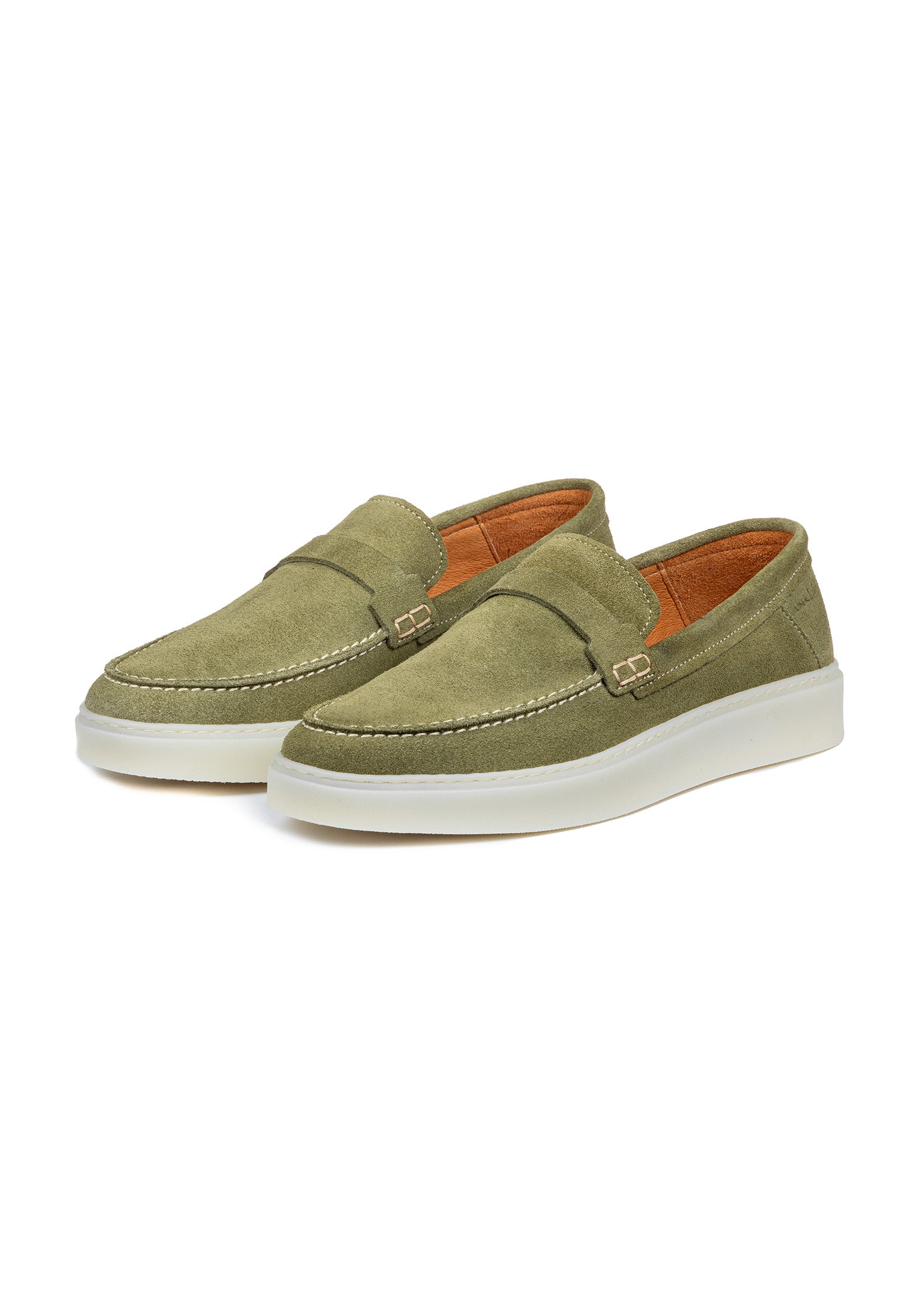 Army groen suède Bari loafer