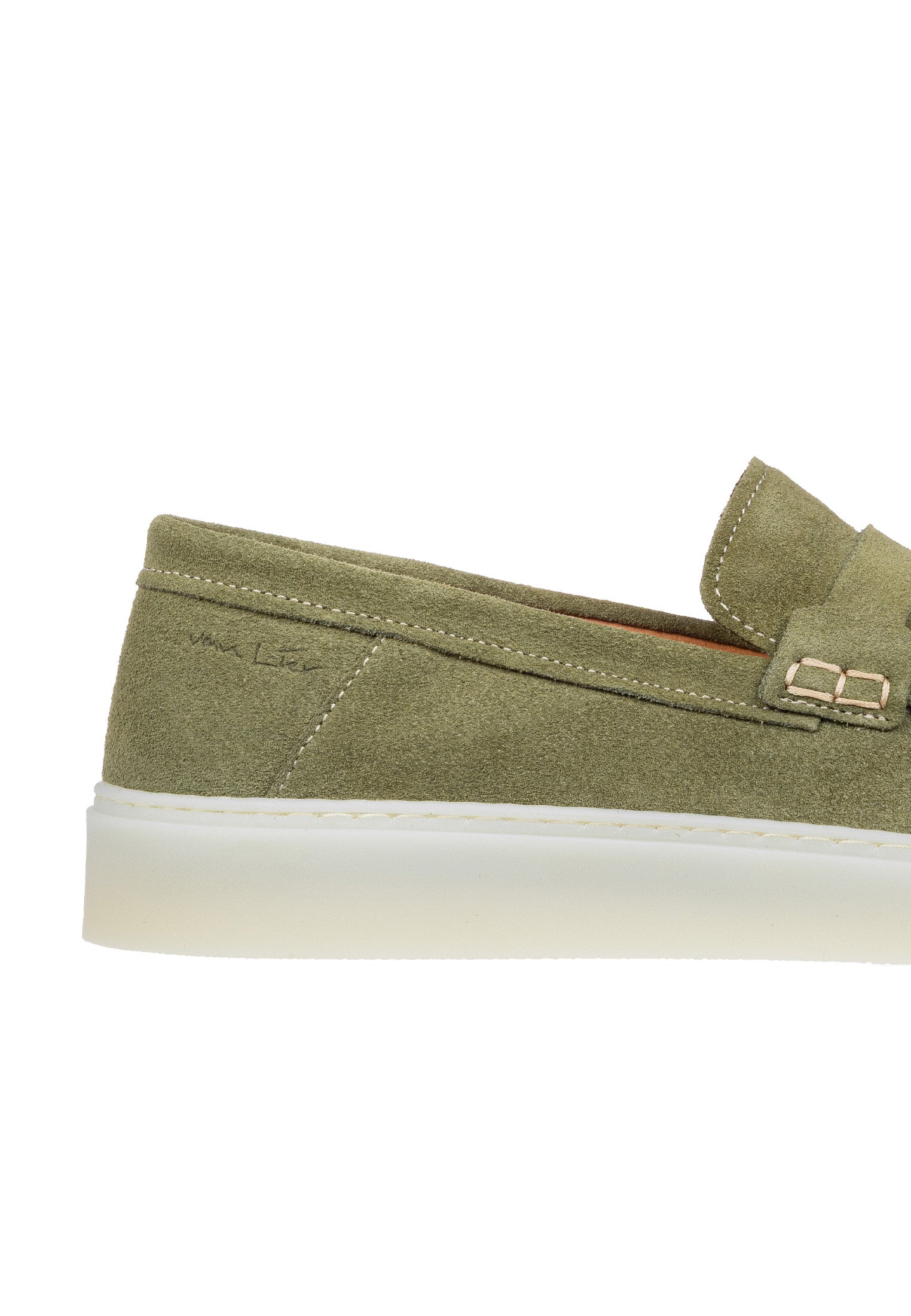 Army groen suède Bari loafer