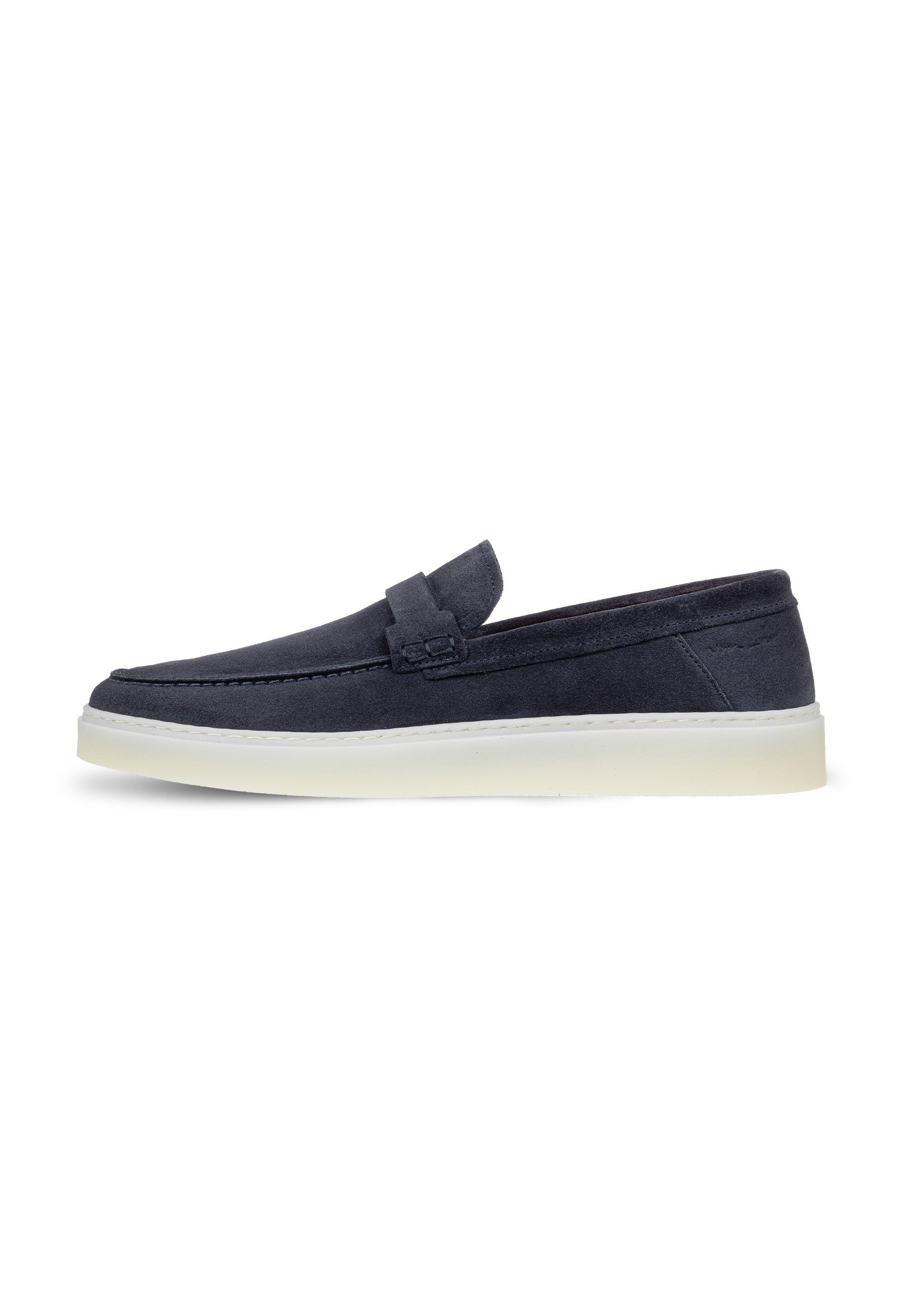 Navy blauw suède Bari loafer