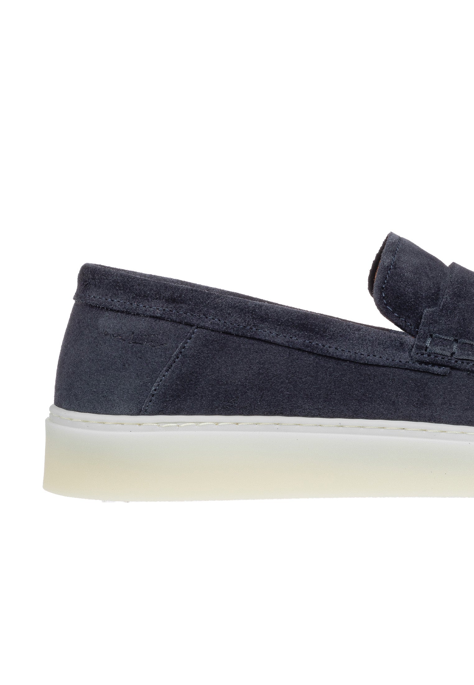 Navy blauw suède Bari loafer