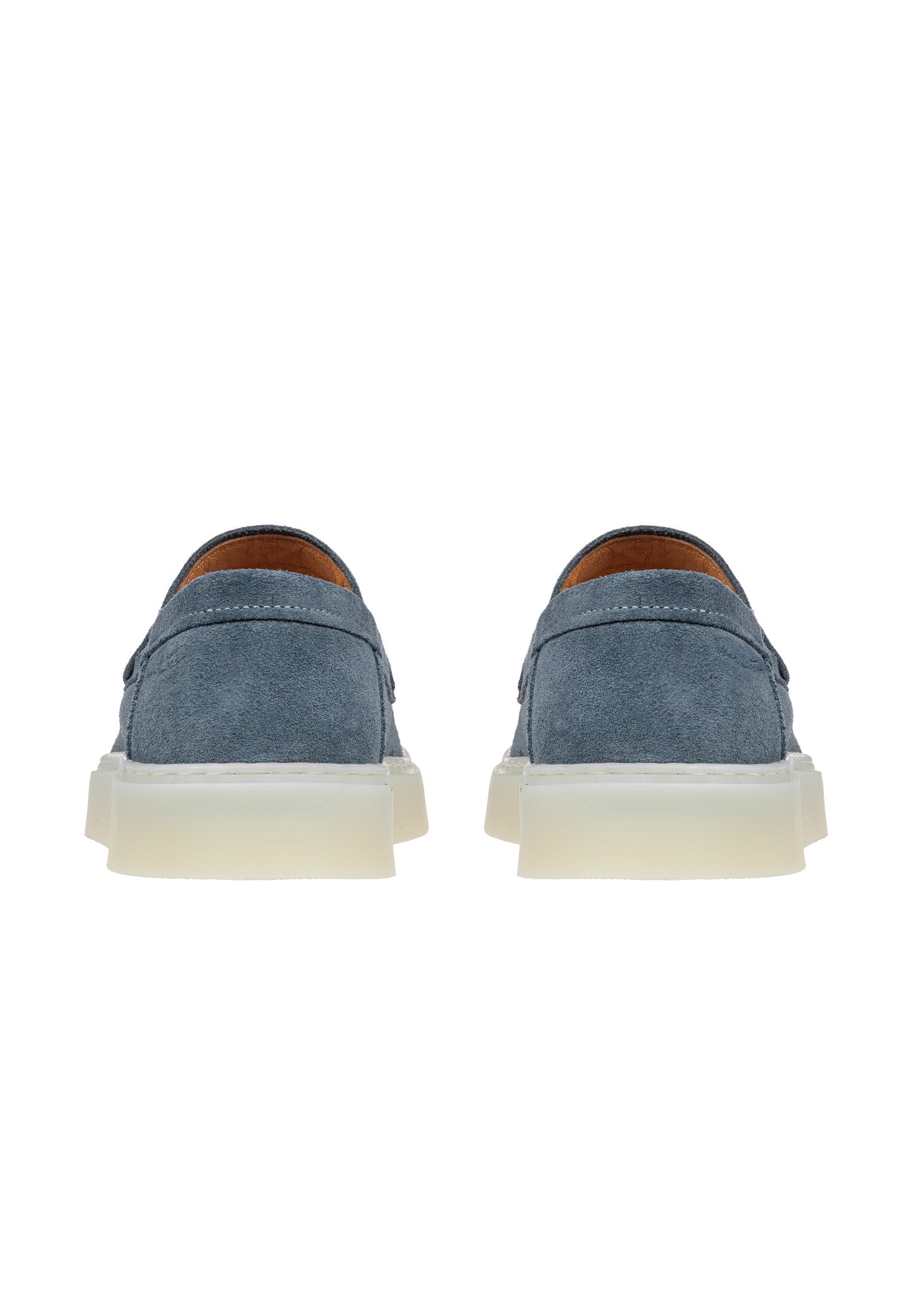 Metal blauw suède Bari loafer