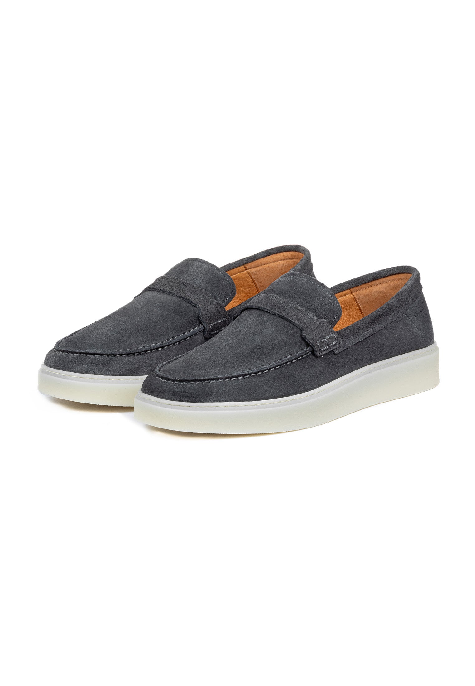 Grijs suède Bari loafer