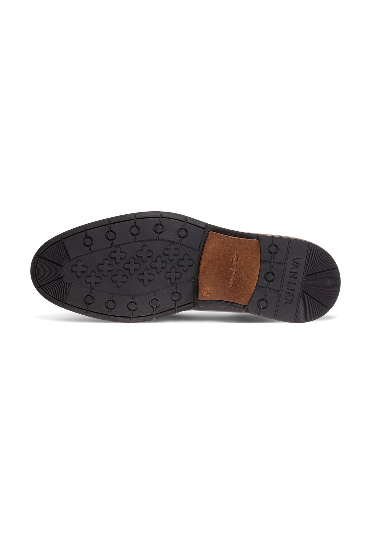 Zwart gladleren Boston boot