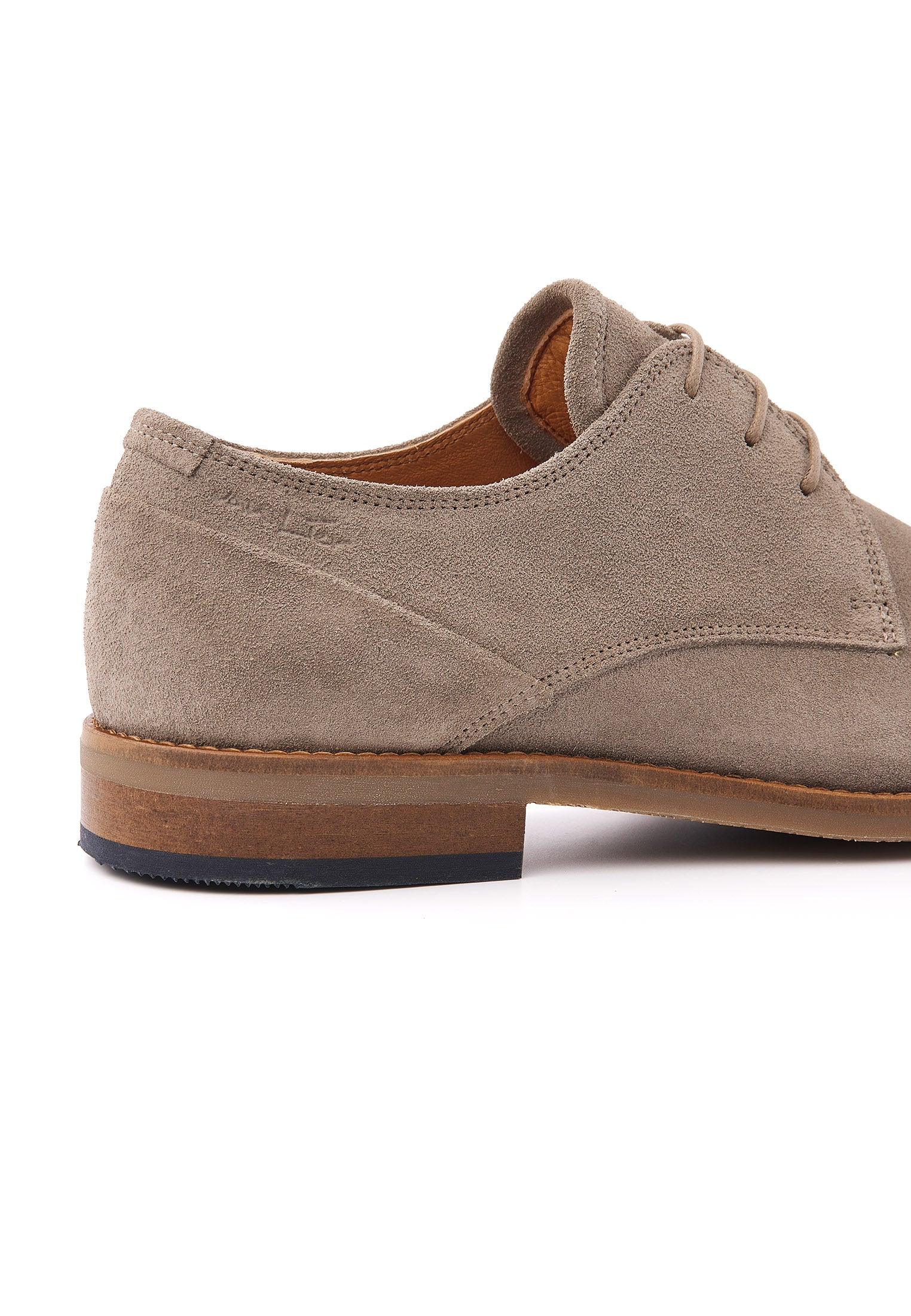 Taupe suède Sabinus veterschoen