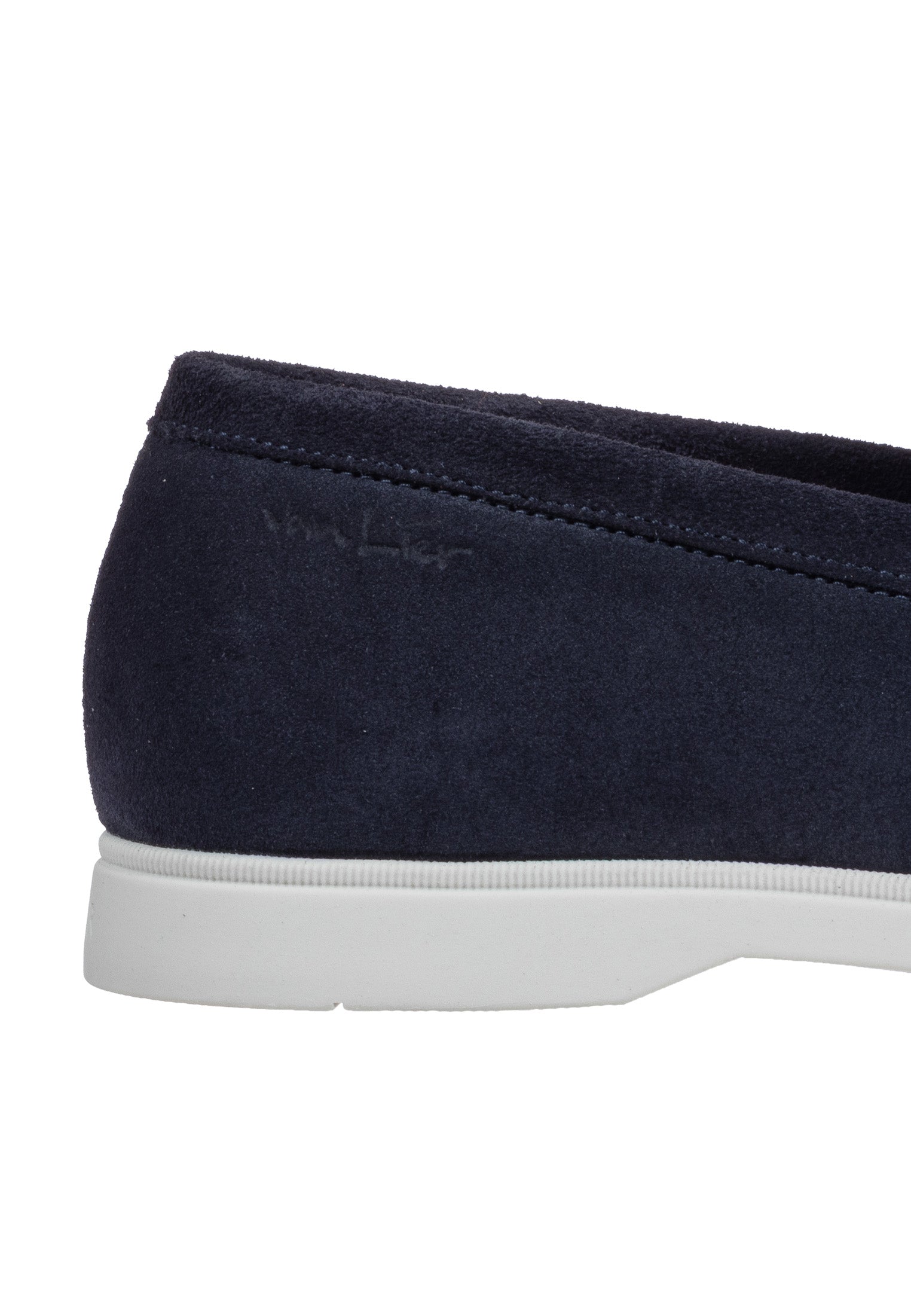 Navy blauw suède Ascona-H loafer
