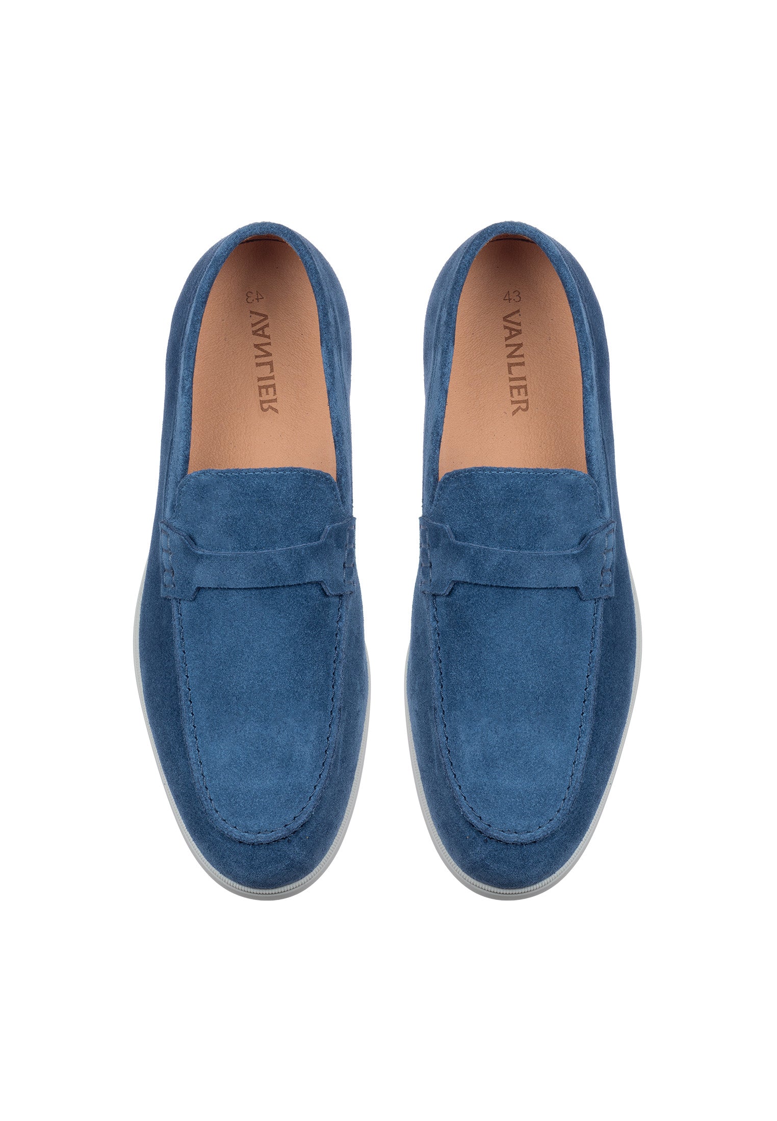 Blauw suède Ascona-H loafer