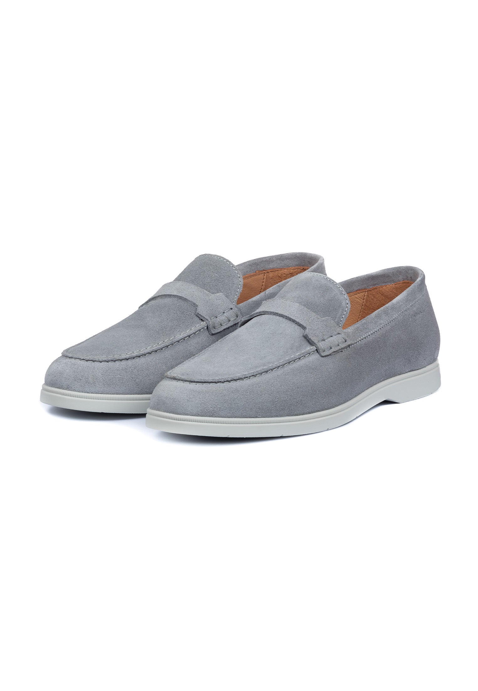 Licht grijs suède Ascona-H loafer