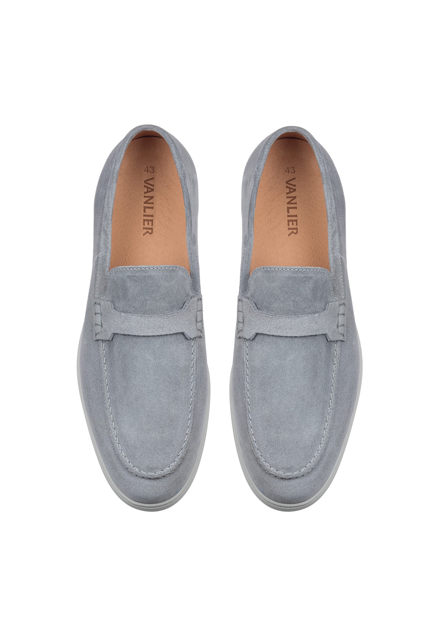 Licht grijs suède Ascona-H loafer