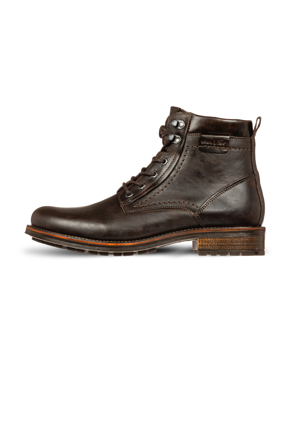 Donker bruin gladleren Fritz boot